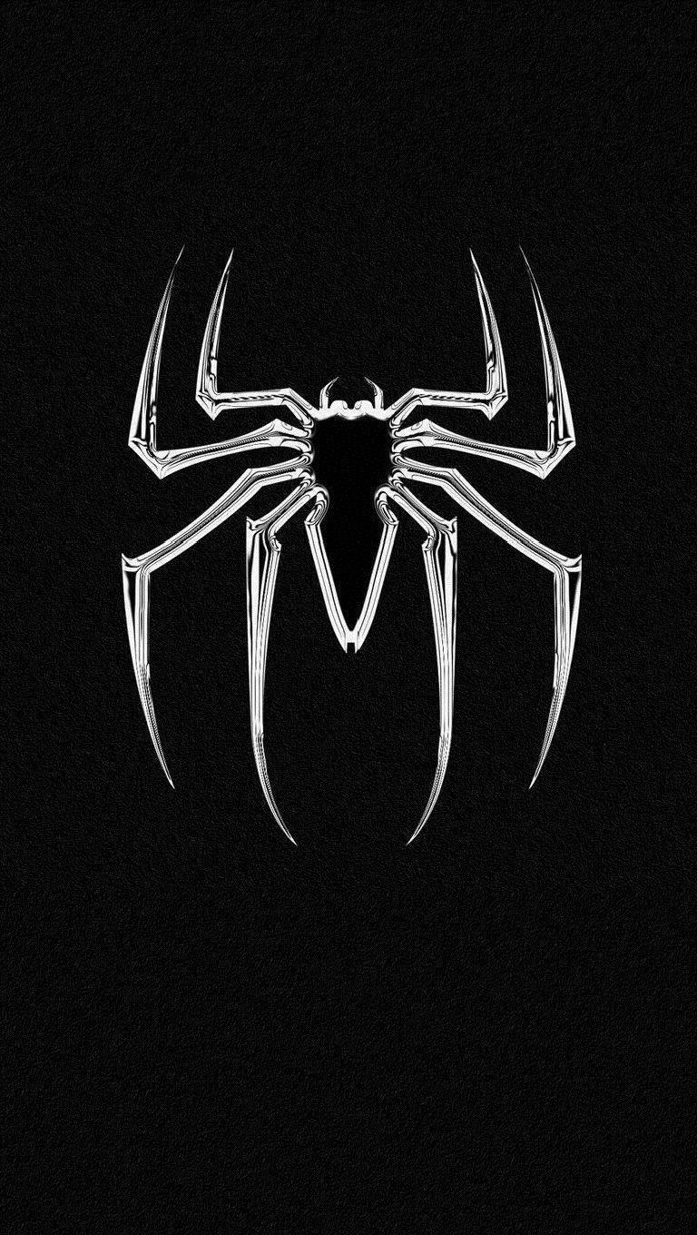 Spider Man White Wallpaper