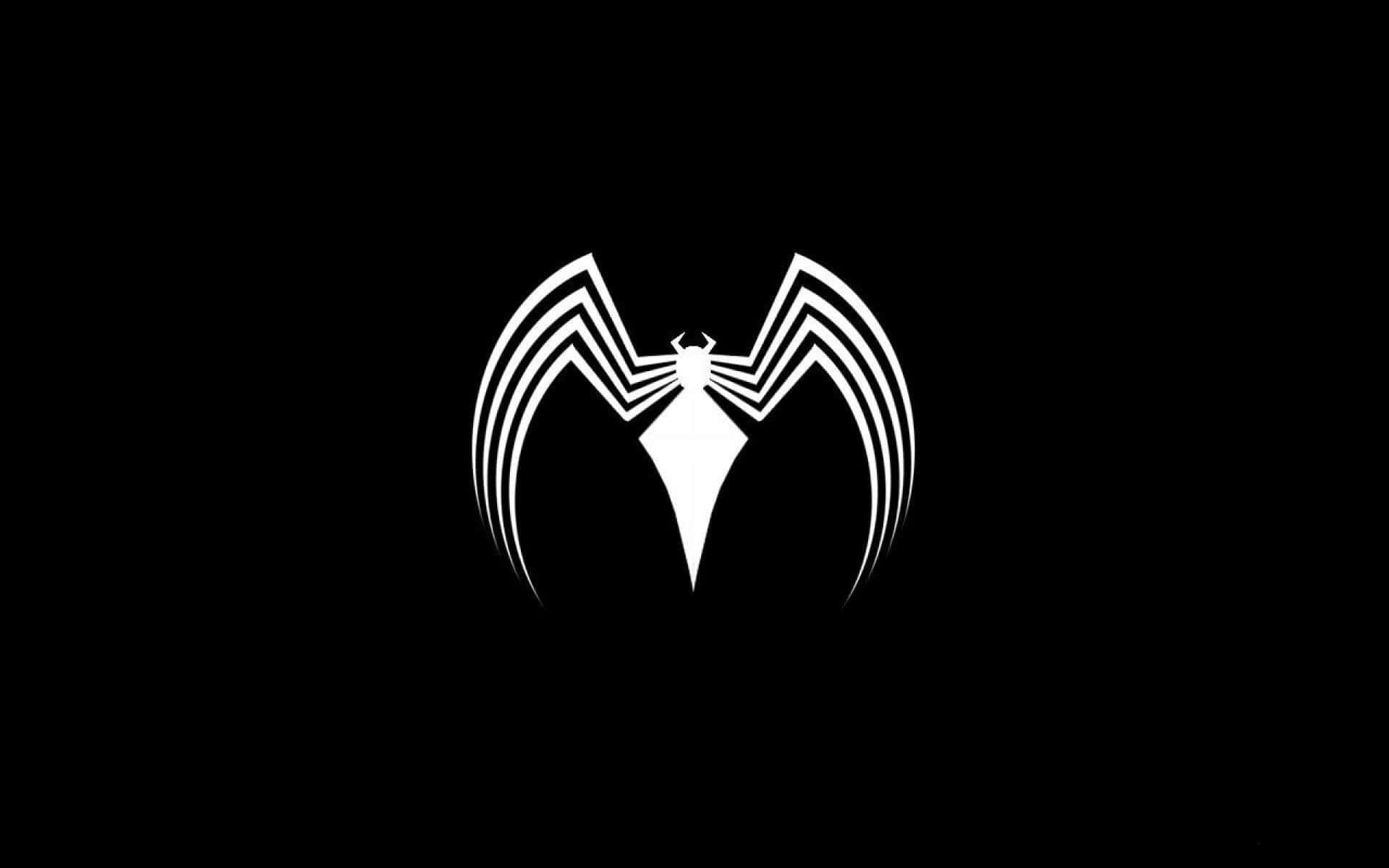 Download Spider Man Logo Black And White Wallpaper
