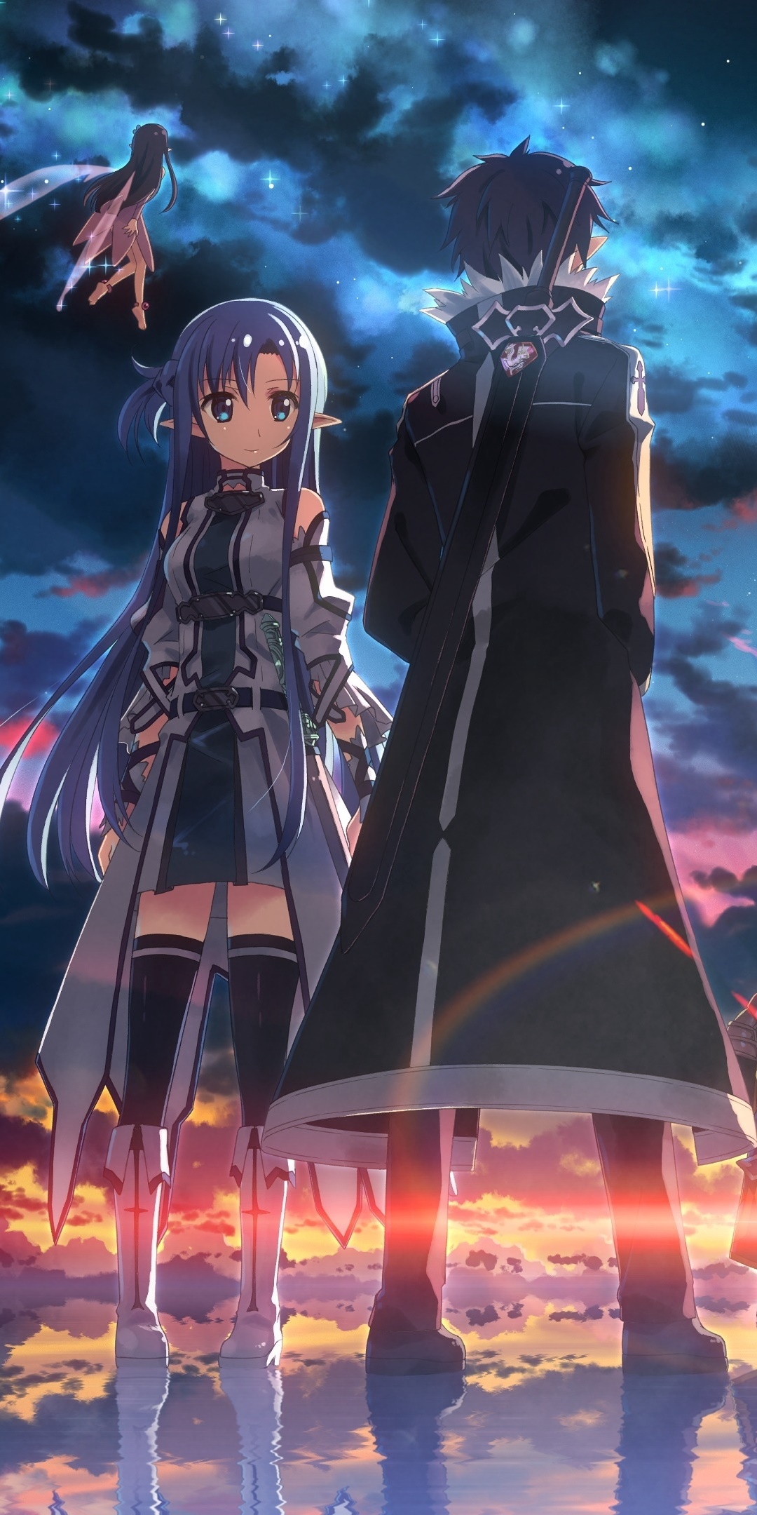 Wallpaper / Anime Sword Art Online II Phone Wallpaper, Kirito (Sword Art Online), Yui (Sword Art Online), Sword Art Online, Asuna Yuuki, 1080x2160 free download