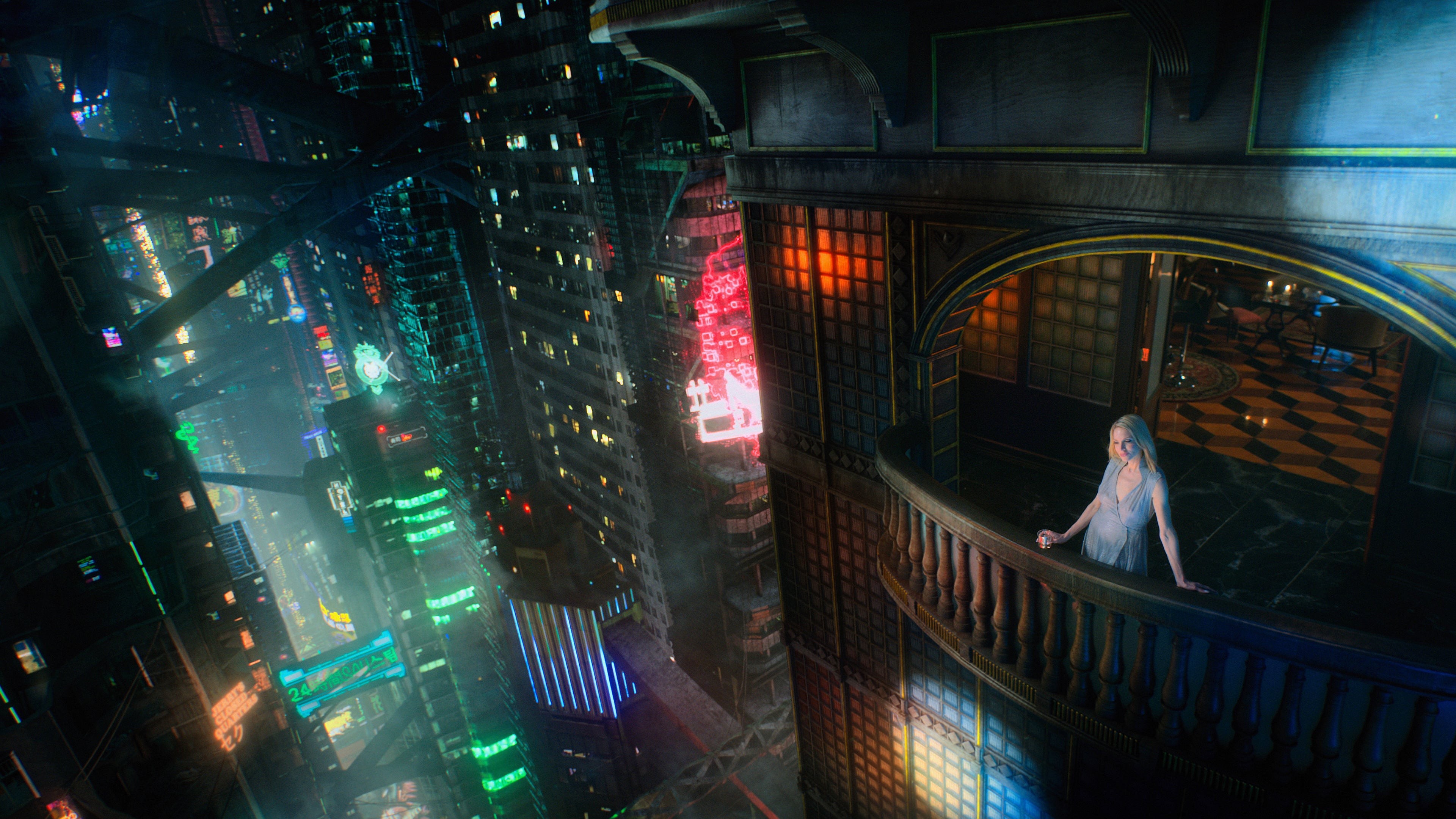 Wallpaper futuristic, cyberpunk, future world, 4K, Art