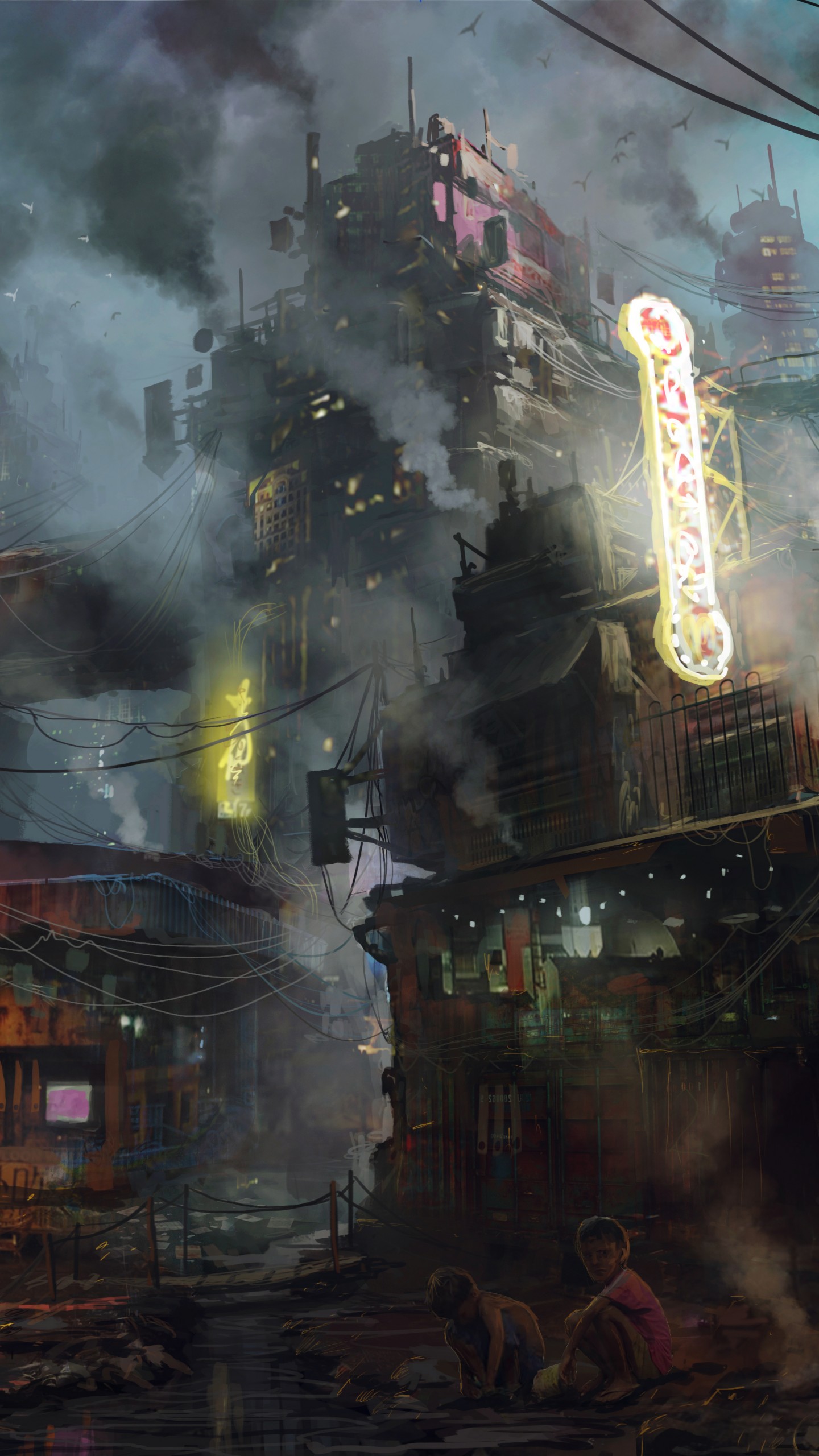 Wallpaper futuristic, dark, future world, 5K, Art