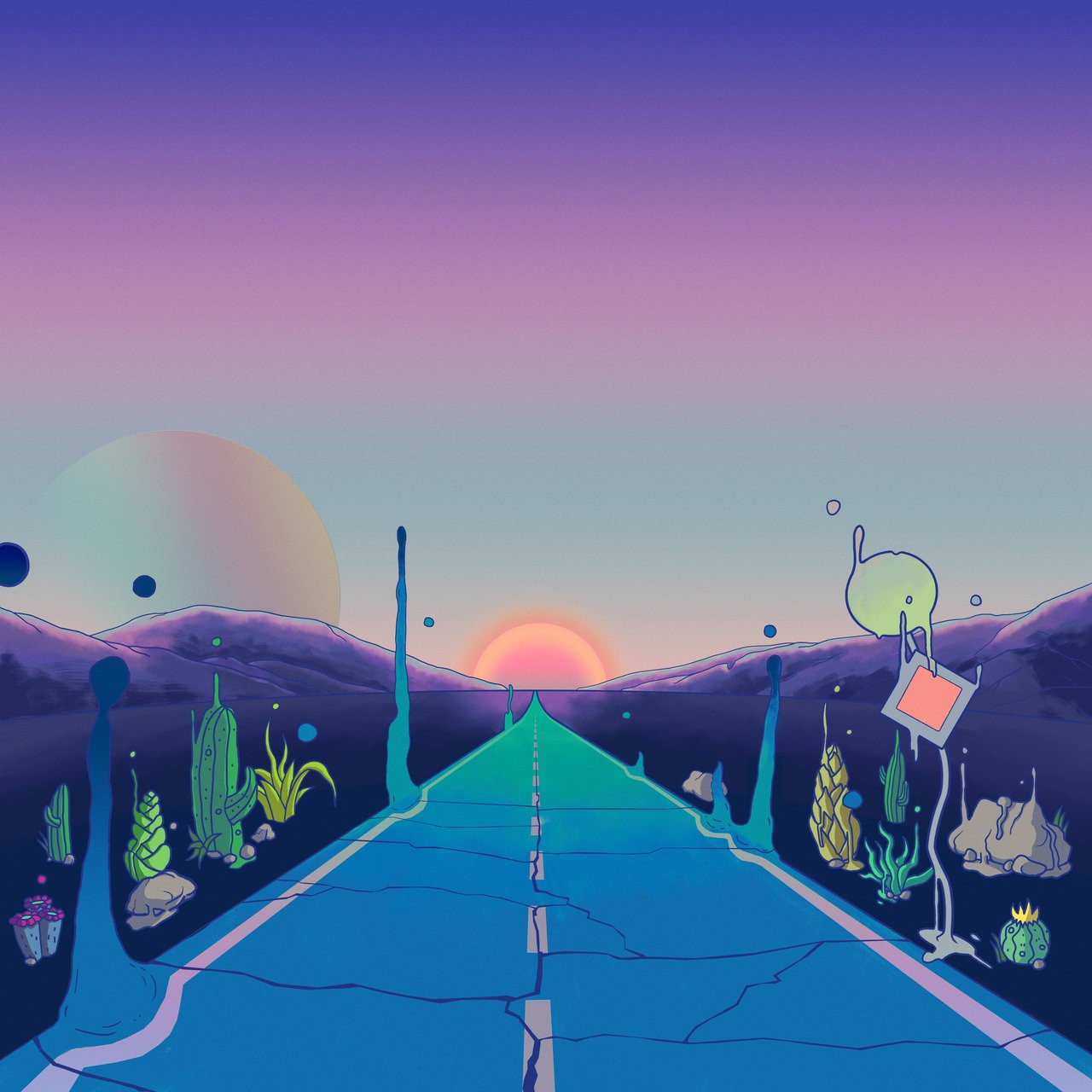 music, psychedelic, cover art, Sunman24 Gallery HD Wallpaper