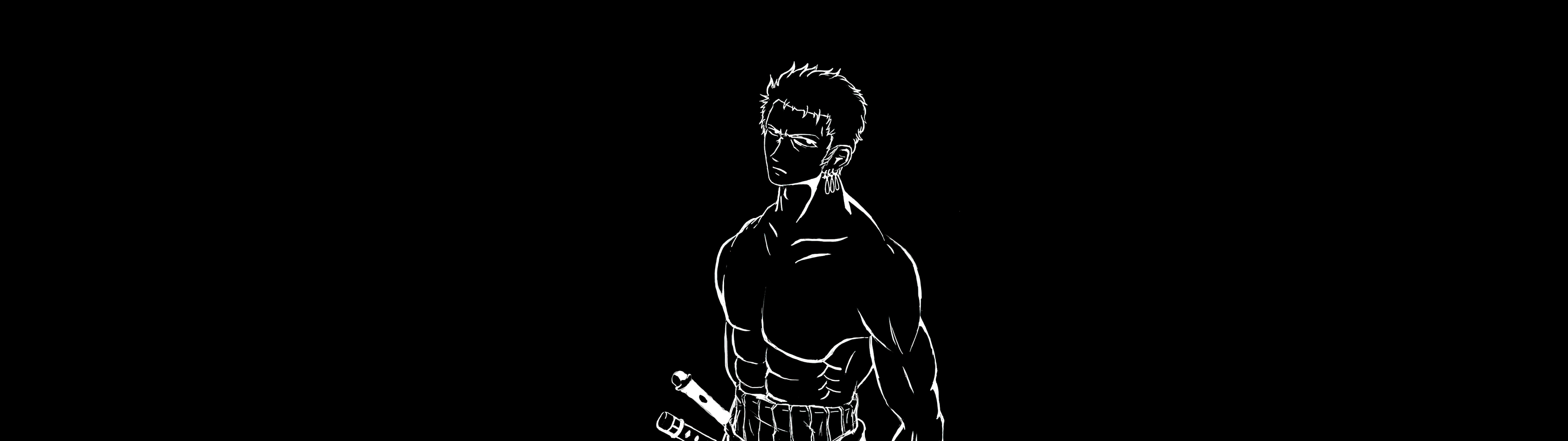 Roronoa Zoro Wallpaper 4K, AMOLED, One Piece, Pirate Hunter