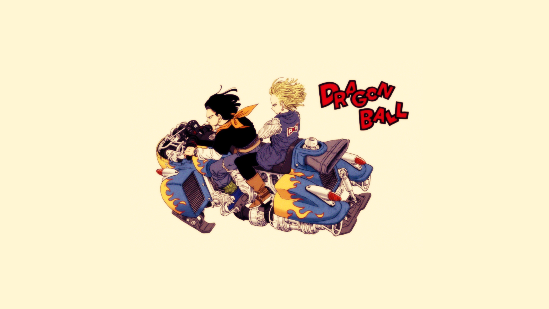 manga, Dragon Ball Z, Android 18, Android 17, Dragon Ball, simple background Gallery HD Wallpaper