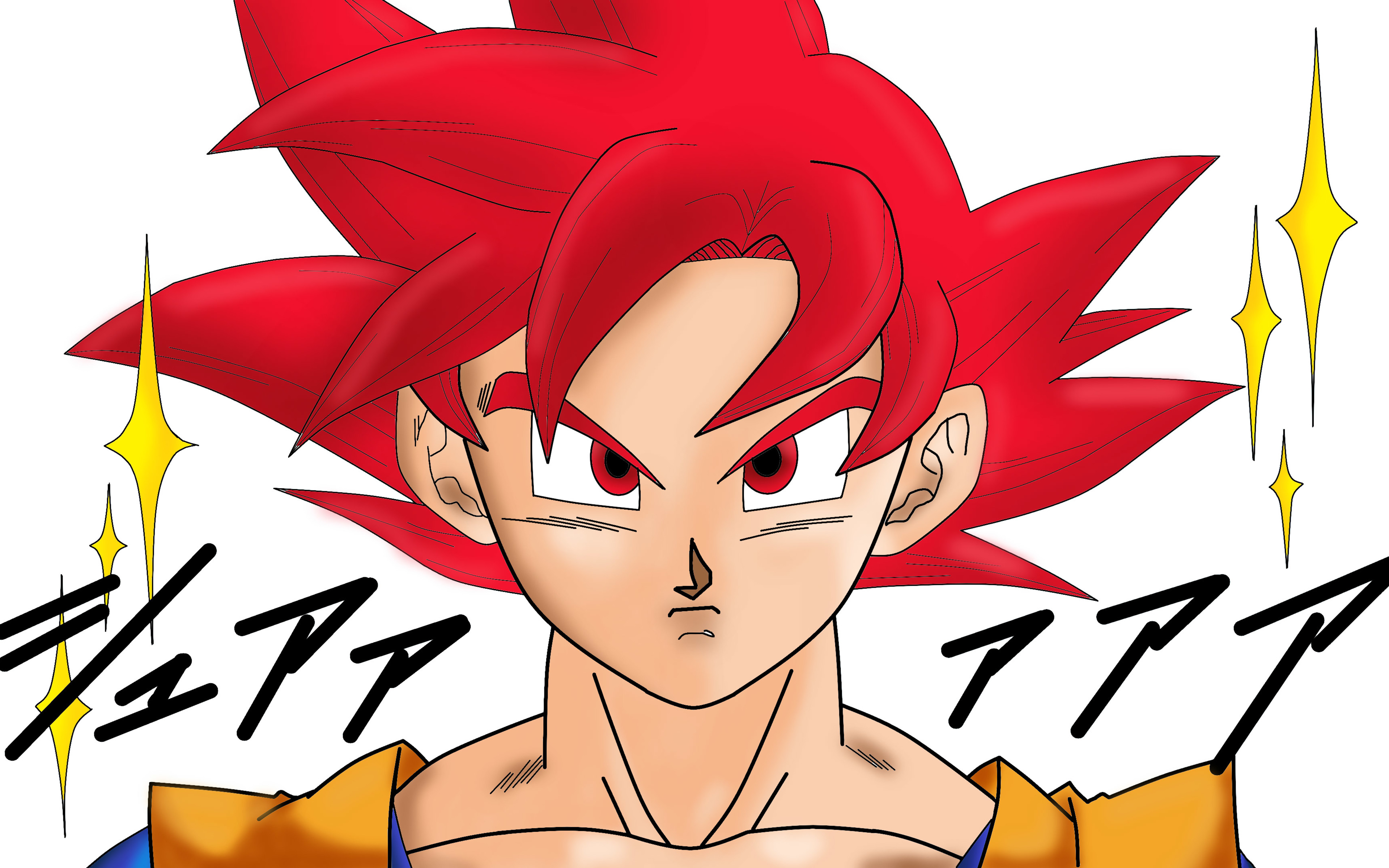 Download wallpaper Super Saiyan God, 4k, Dragon Ball, fighter, DBS, manga, Goku, Dragon Ball Super for desktop with resolution 3840x2400. High Quality HD picture wallpaper
