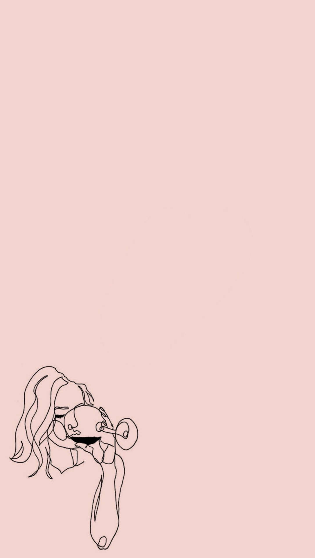One Line Drawing Wallpaper