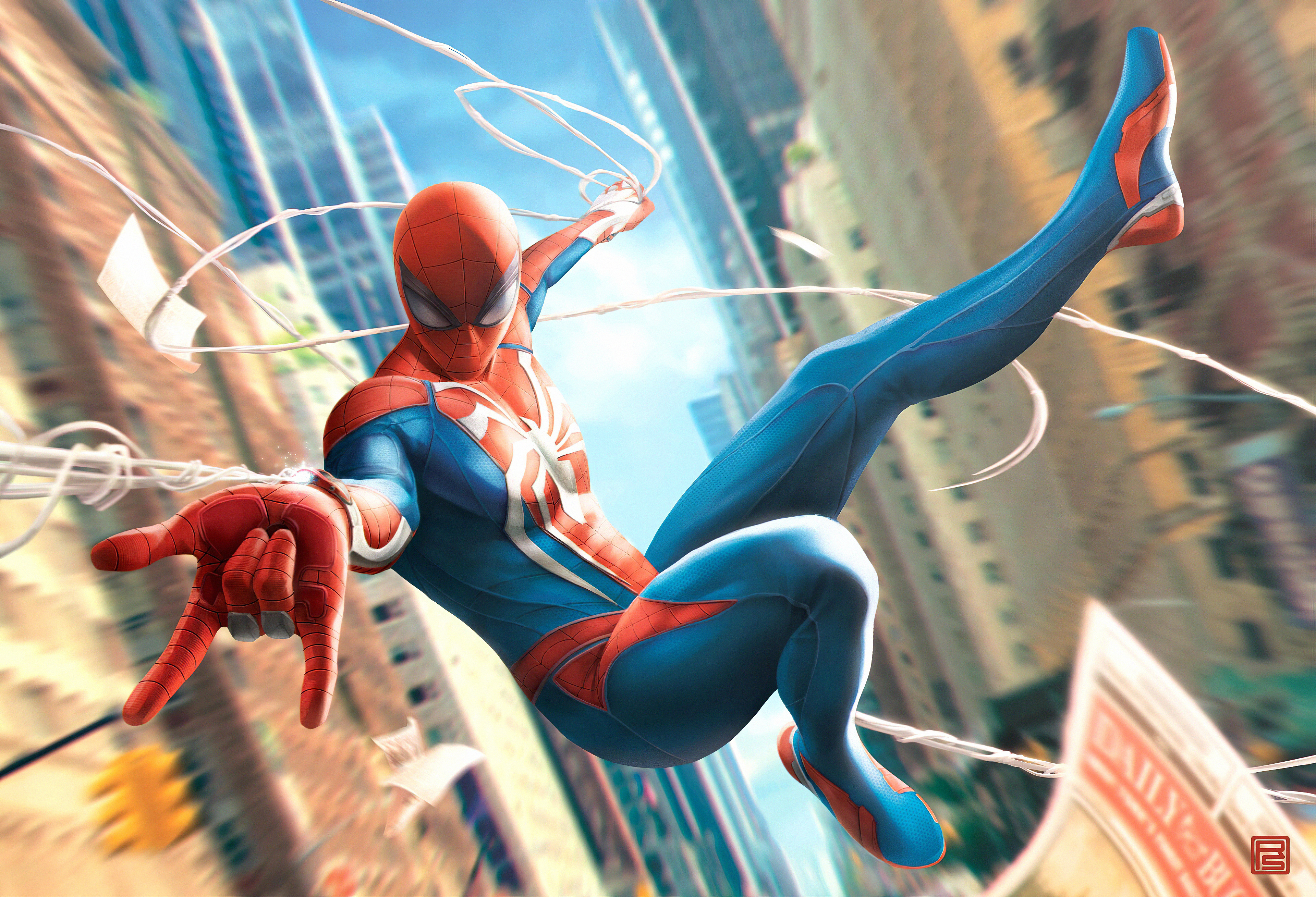 Wallpaper 4k Spiderman In Fly Wallpaper