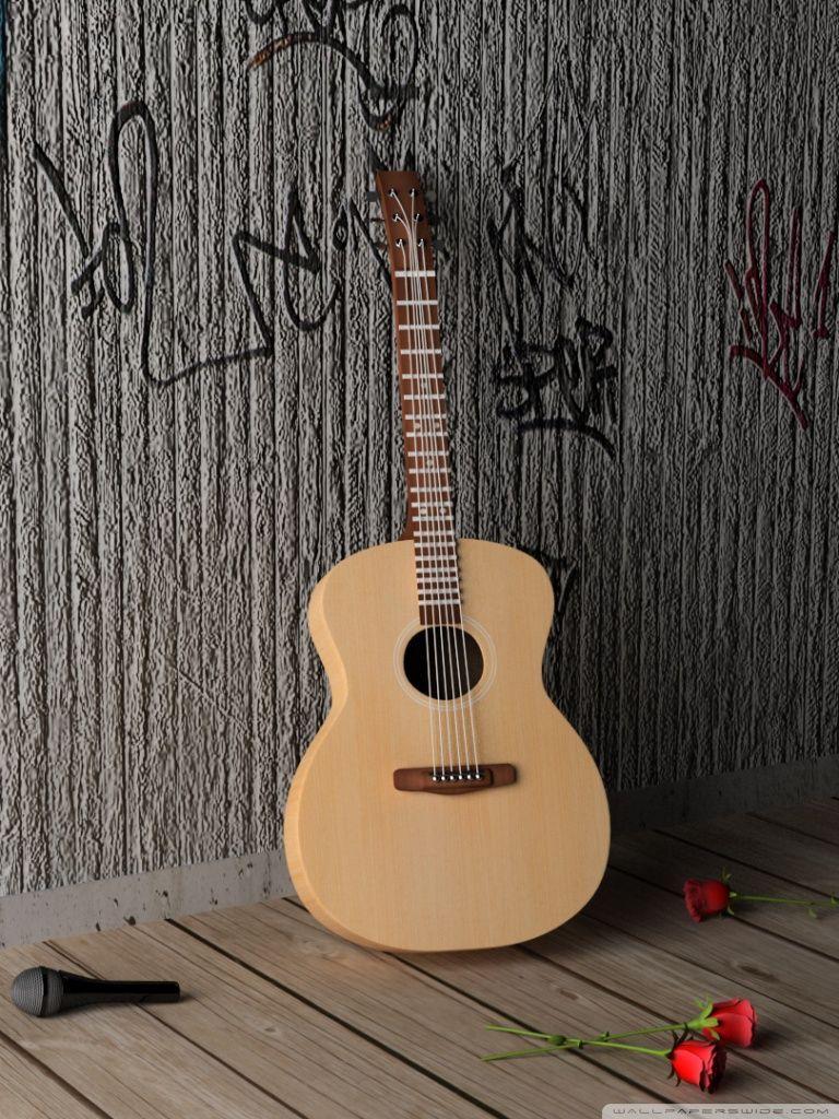 Guitar 4K Phone Wallpaper
