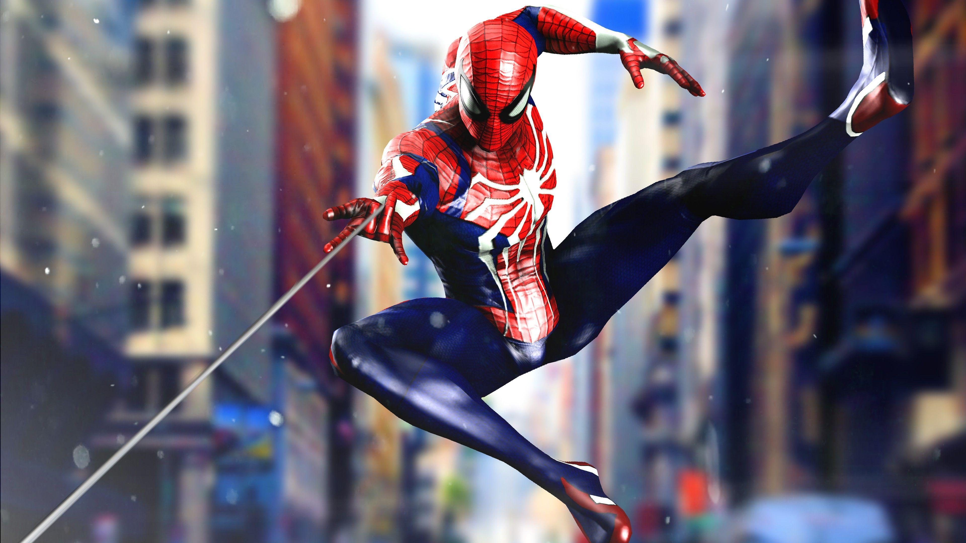 Spider Man PS4 4K Wallpaper
