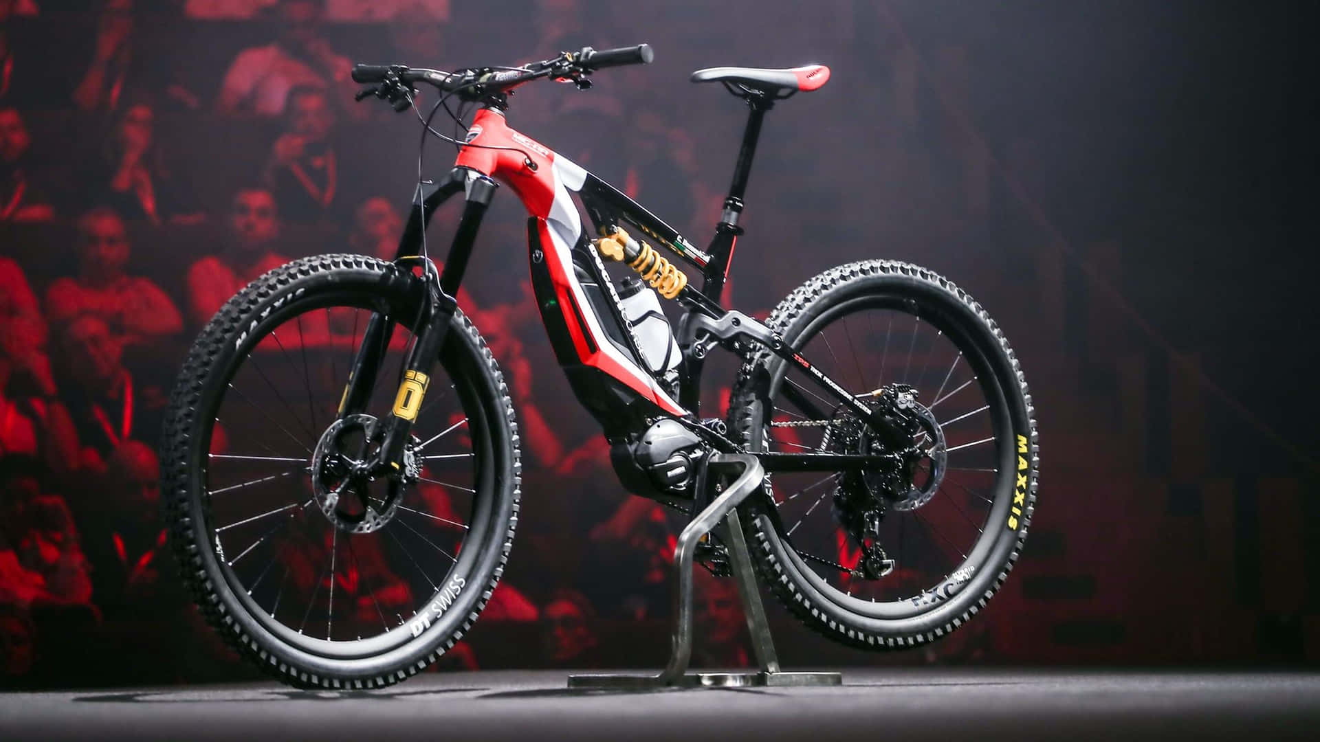 Download Electric Bike on Urban Road Wallpaper