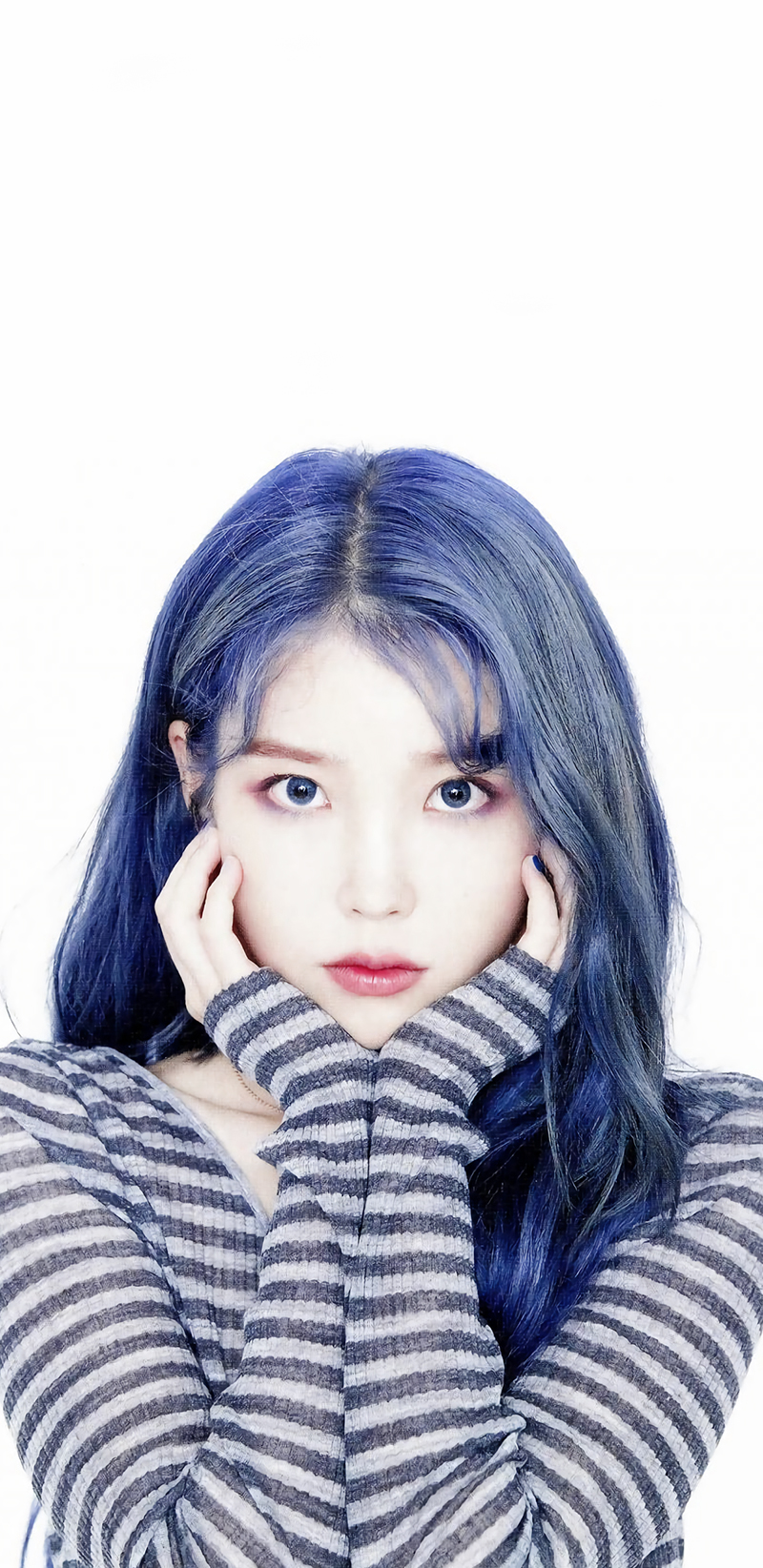 Blue hair IU Love poem Wallpaper & LockScreen