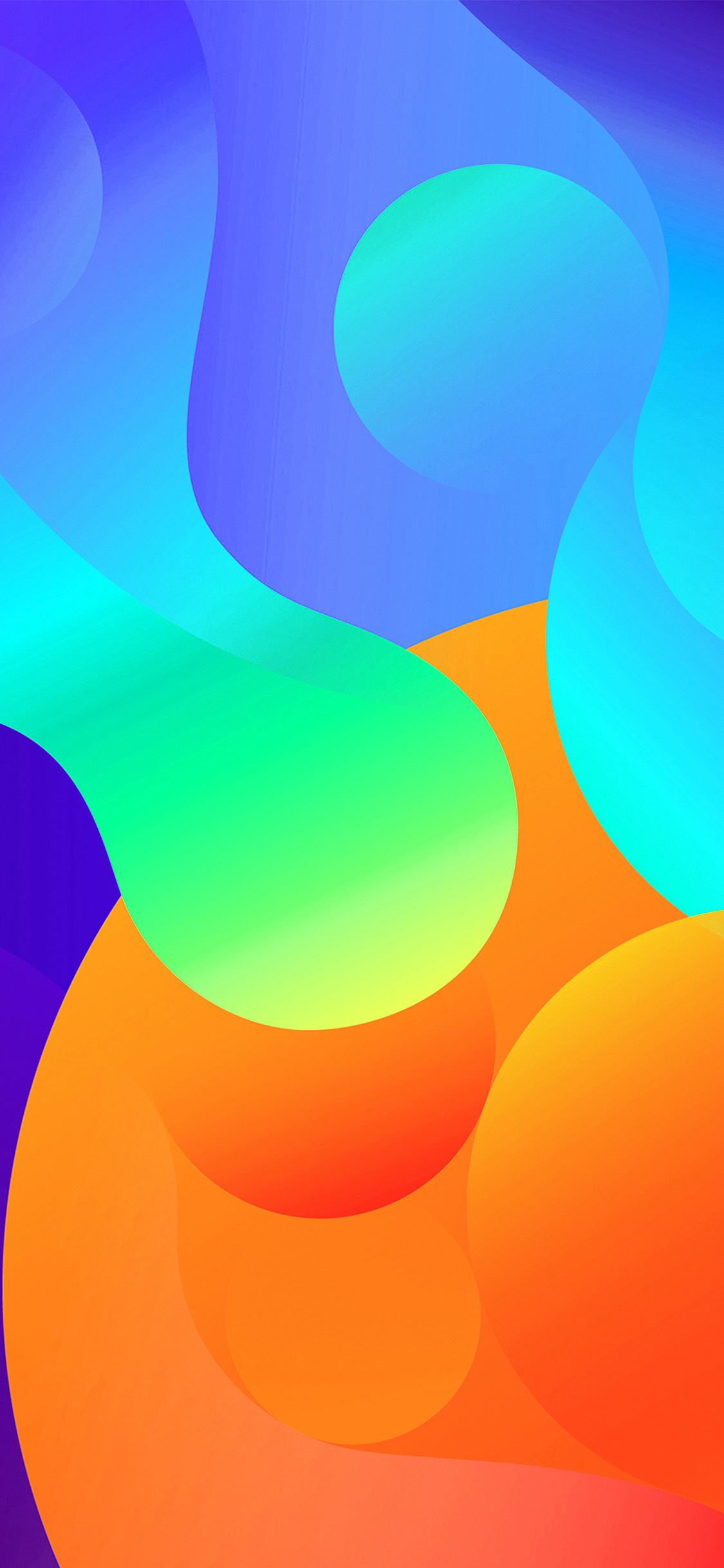 iPhone wallpaper. abstract art color basic background pattern blue orange