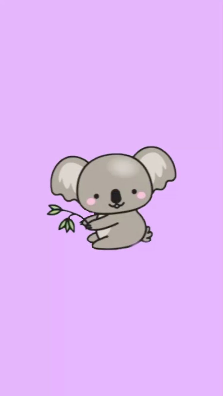 Koala Bear. Cute cartoon drawings, Cute lockscreens, iPhone wallpaper