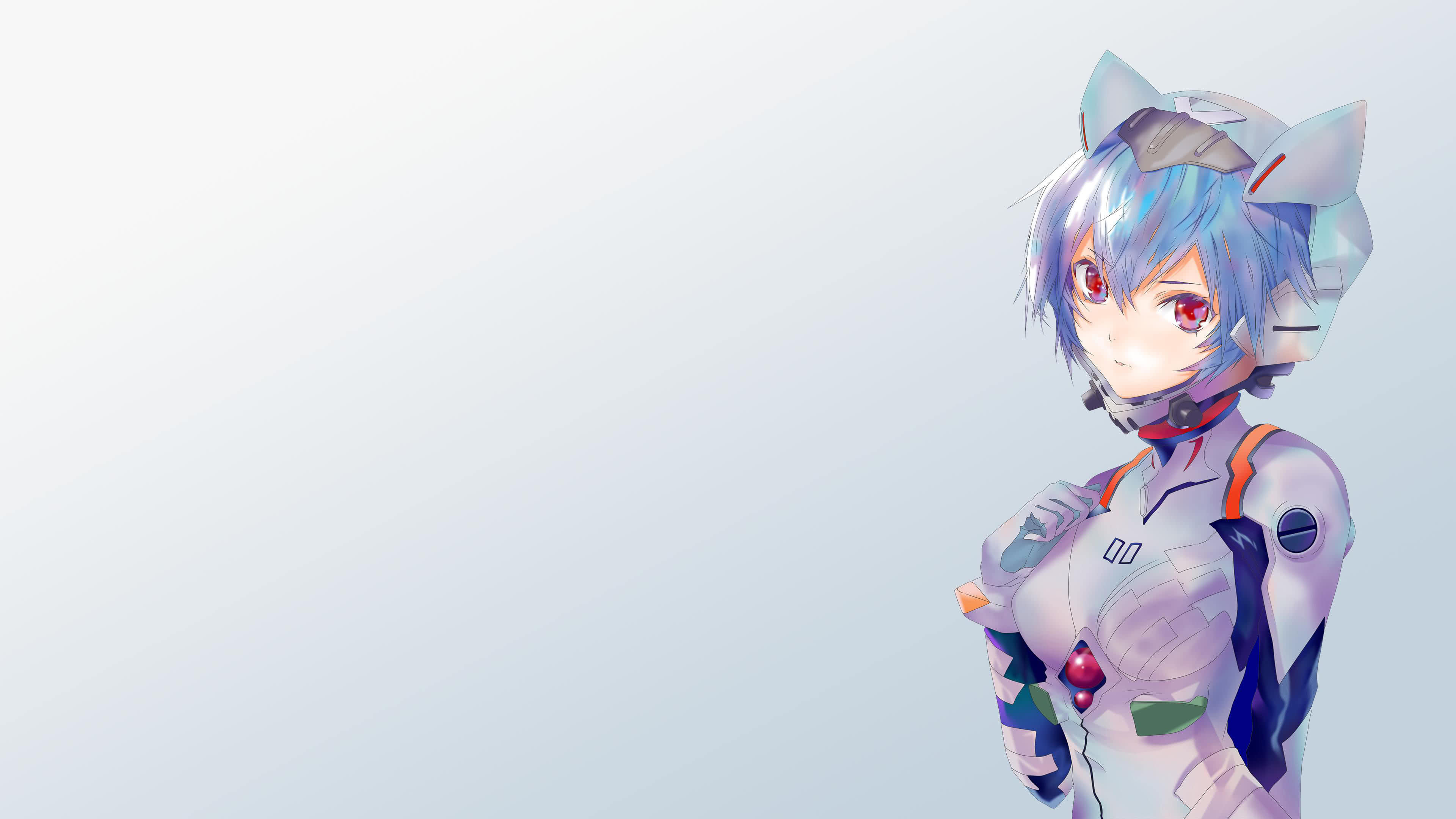 Neon Genesis Evangelion Rei Ayanami Portrait UHD 4K Wallpaper