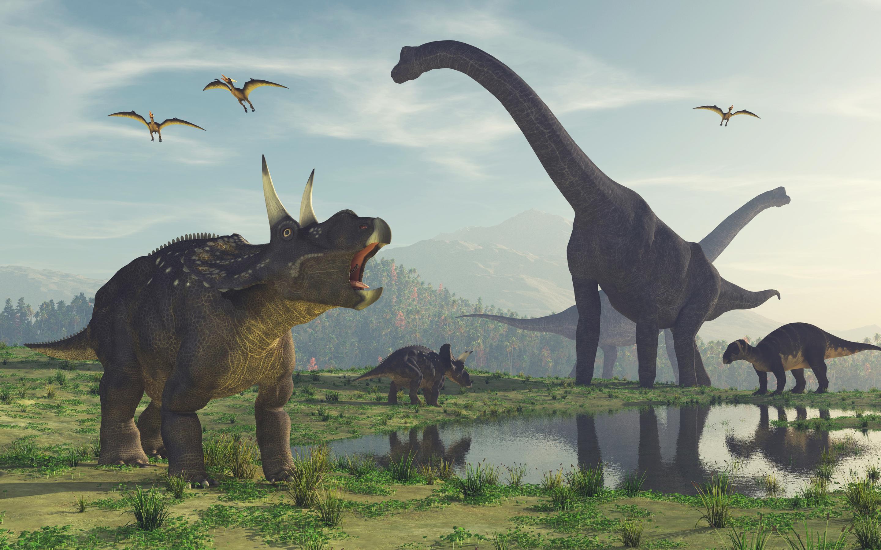 Dinosaur 4K wallpaper for your desktop or mobile screen free and easy to download
