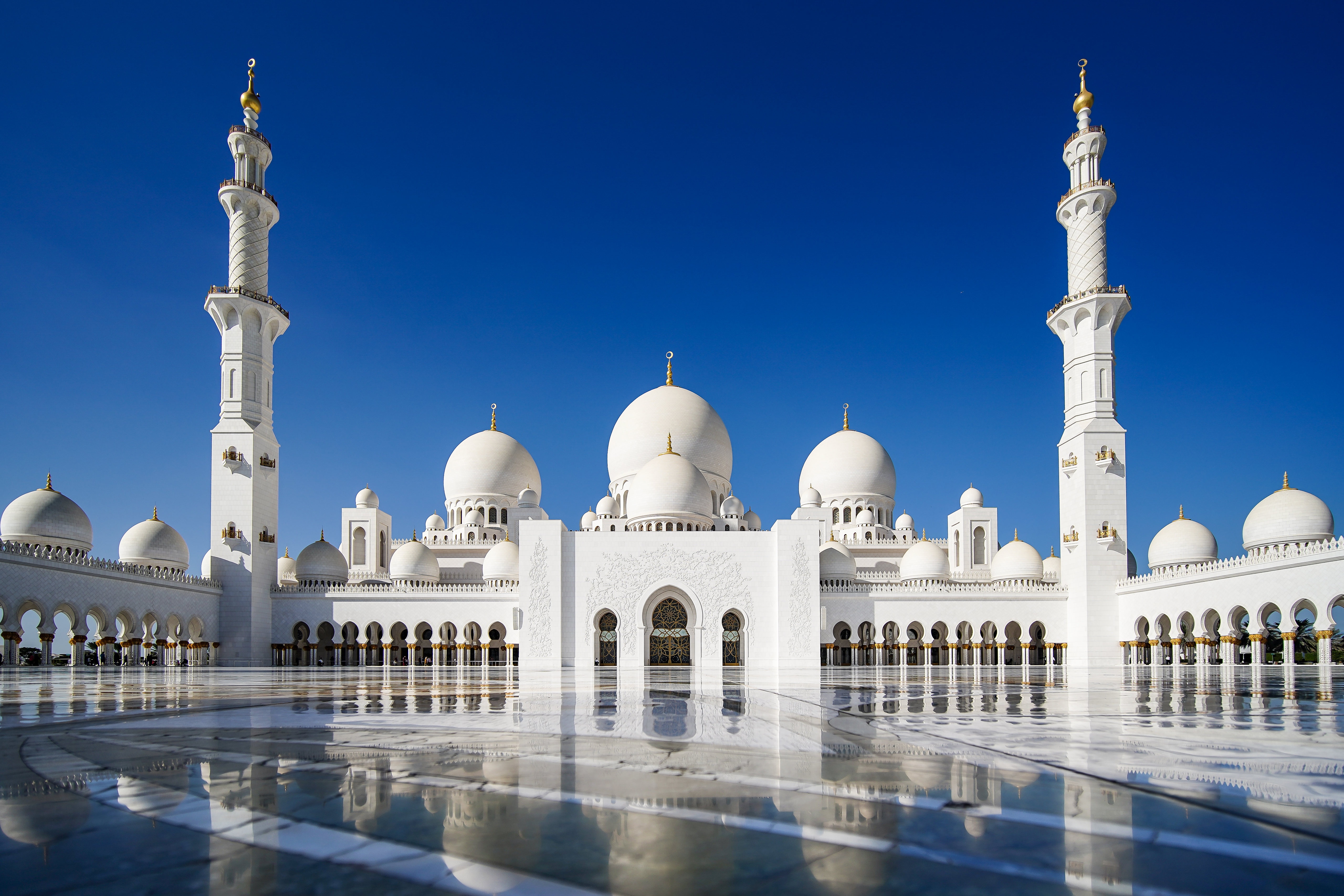 Religious Sheikh Zayed Grand Mosque 4k Ultra HD Wallpaper