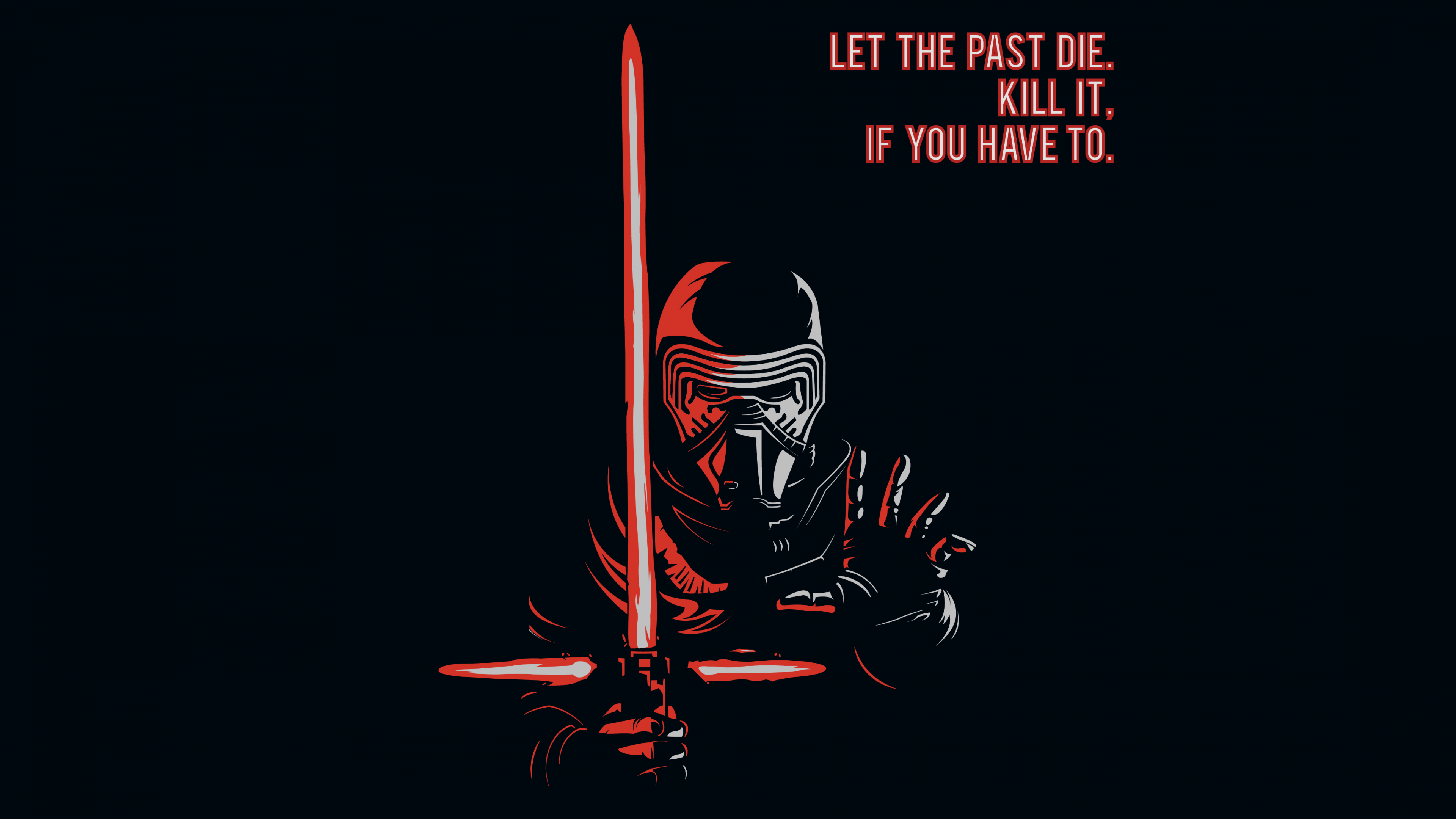 Kylo Ren Wallpaper 4K, Black background