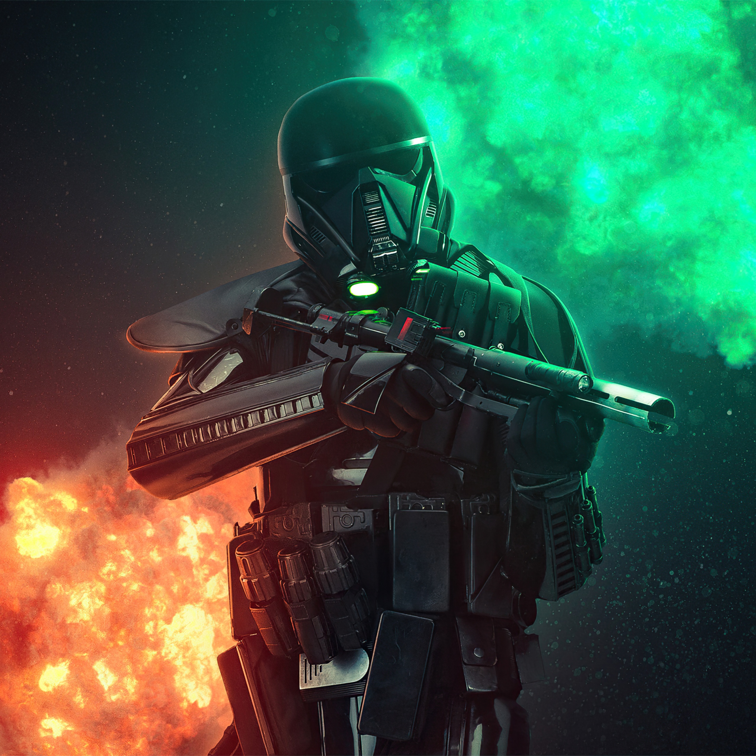 Stormtrooper Wallpaper 4K, Star Wars, Neon