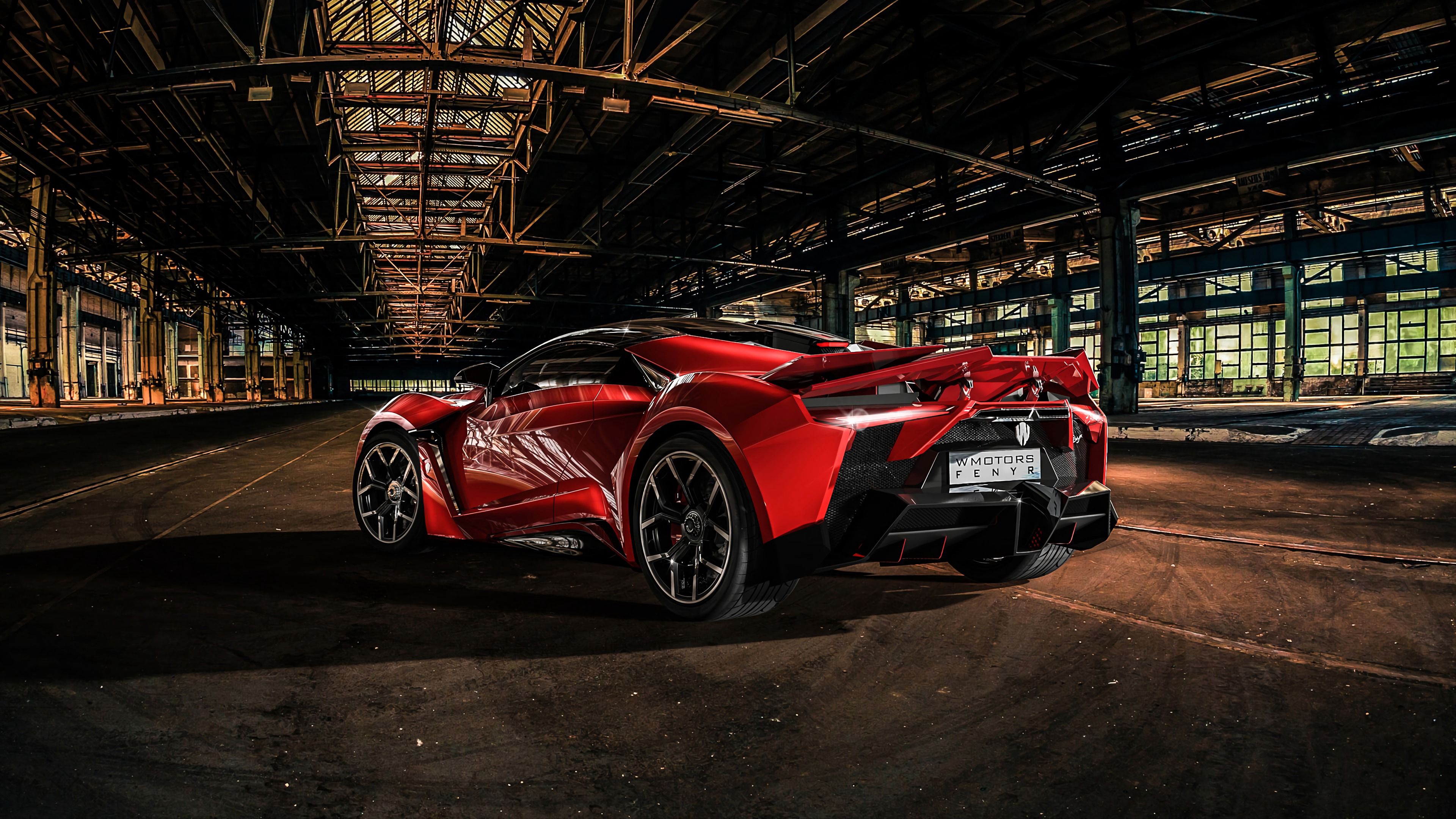 Wallpaper / auto, sports car, red, aggressive, dark, 4k free download