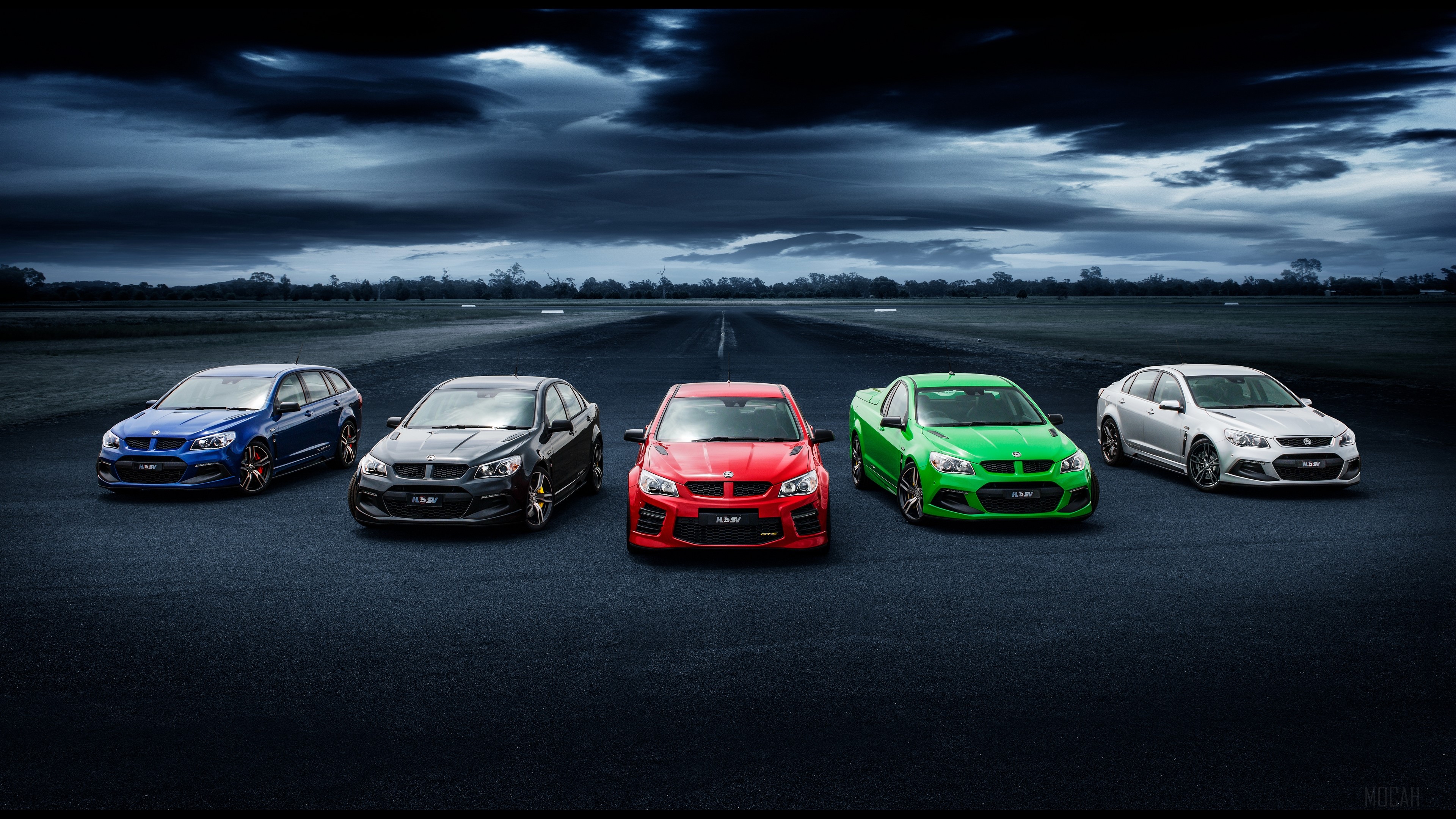 Black Car, Blue Car, Car, Green Car, Holden, Red Car, Vehicle, White Car 4k Gallery HD Wallpaper