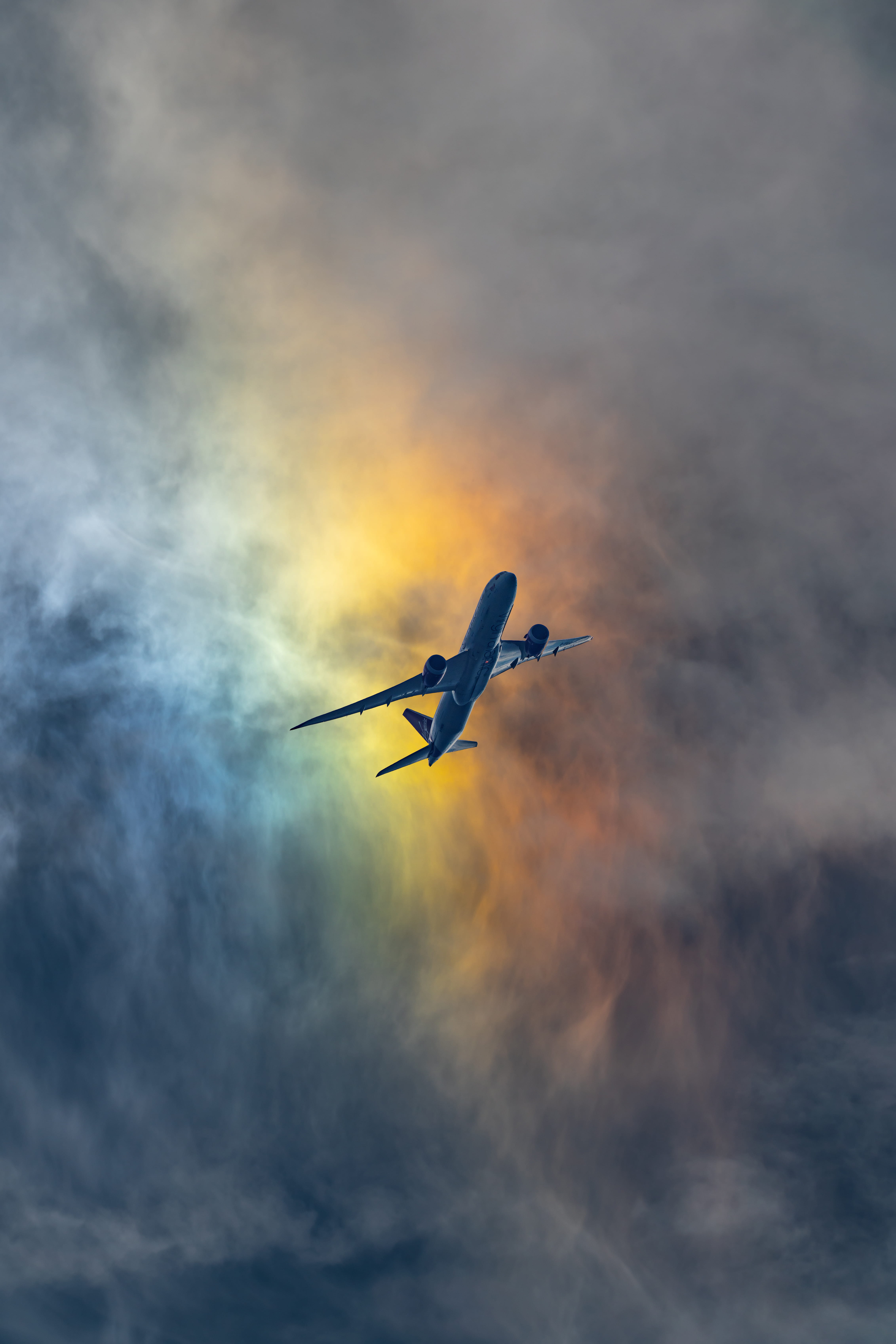 Wallpaper / summer, airplane, gay pride, air, sunset, 5K, seagull, light, travel, sunlight, beauty In Nature, flight, gay, rainbow, photo, aeroplane, sea, cloudy free download