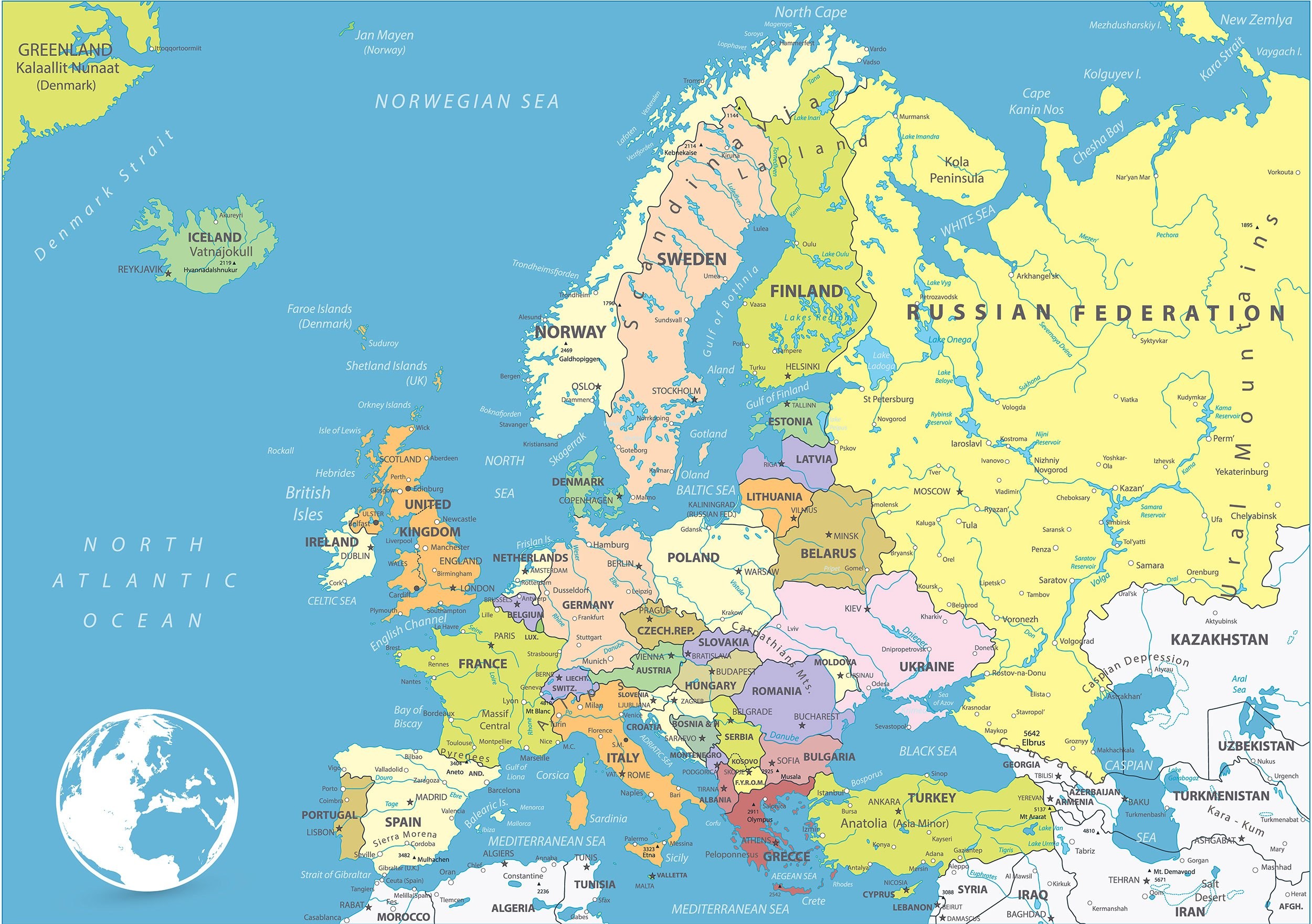 Map Of Europe Wallpaper