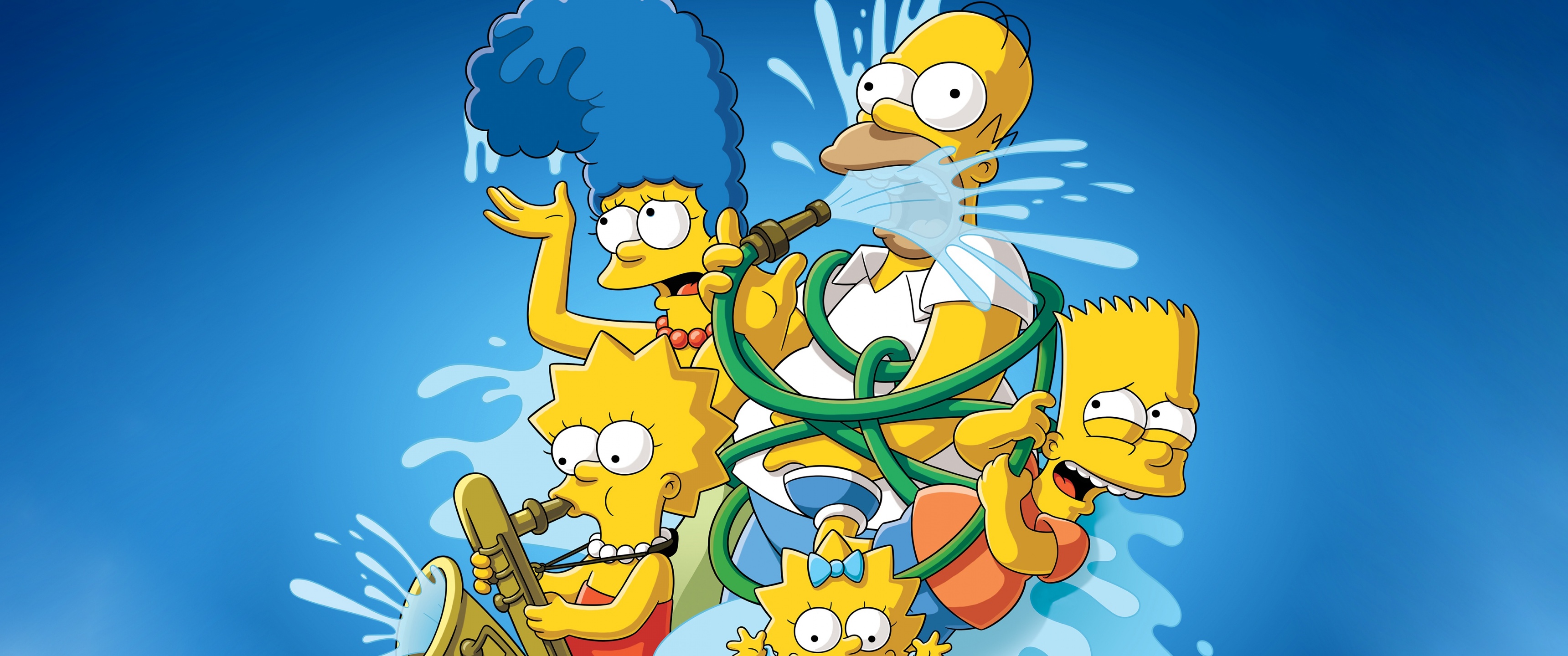 The Simpsons Wallpaper 4K, Homer Simpson, Marge Simpson