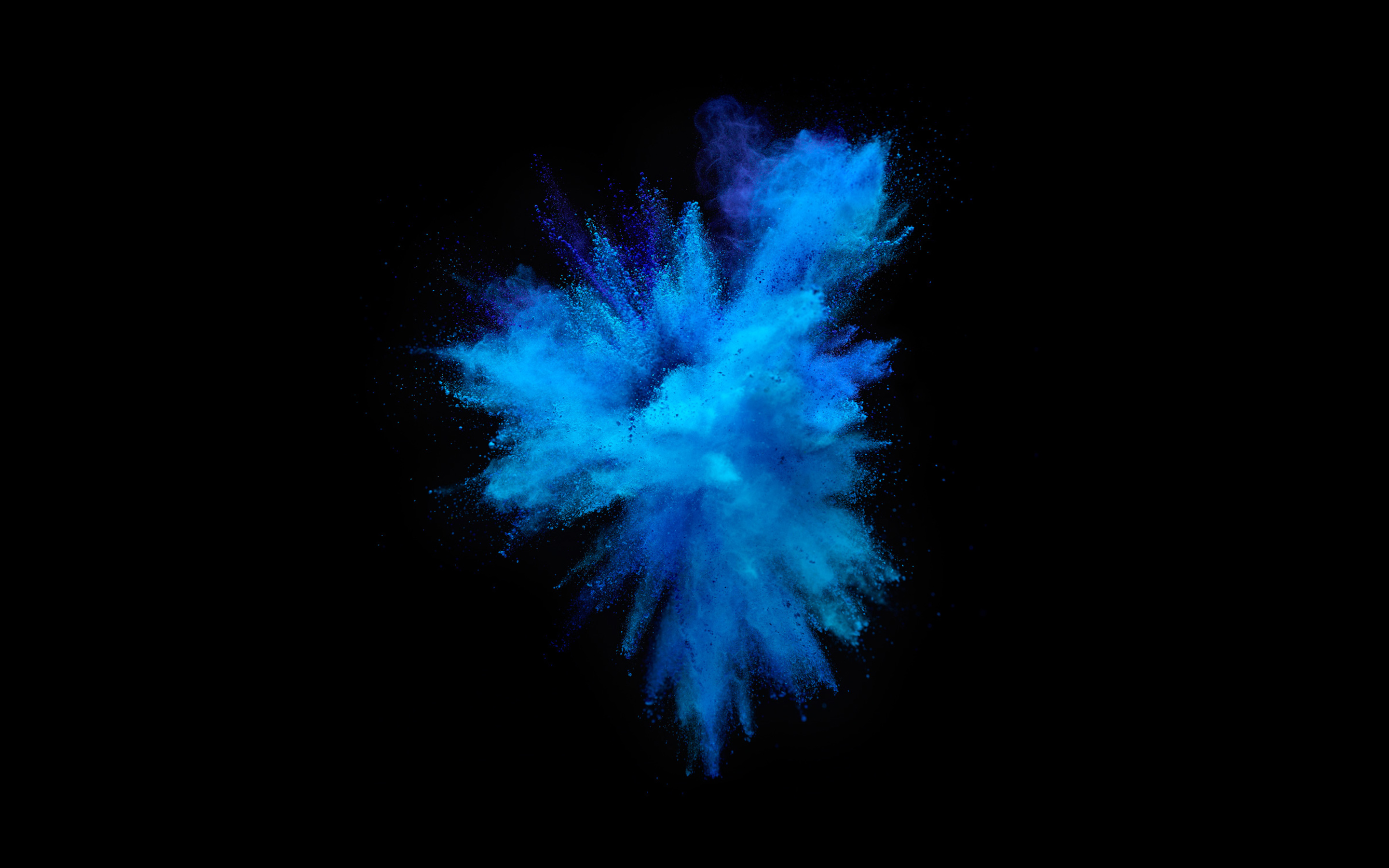 Wallpaper 4k Blue Explosion Wallpaper