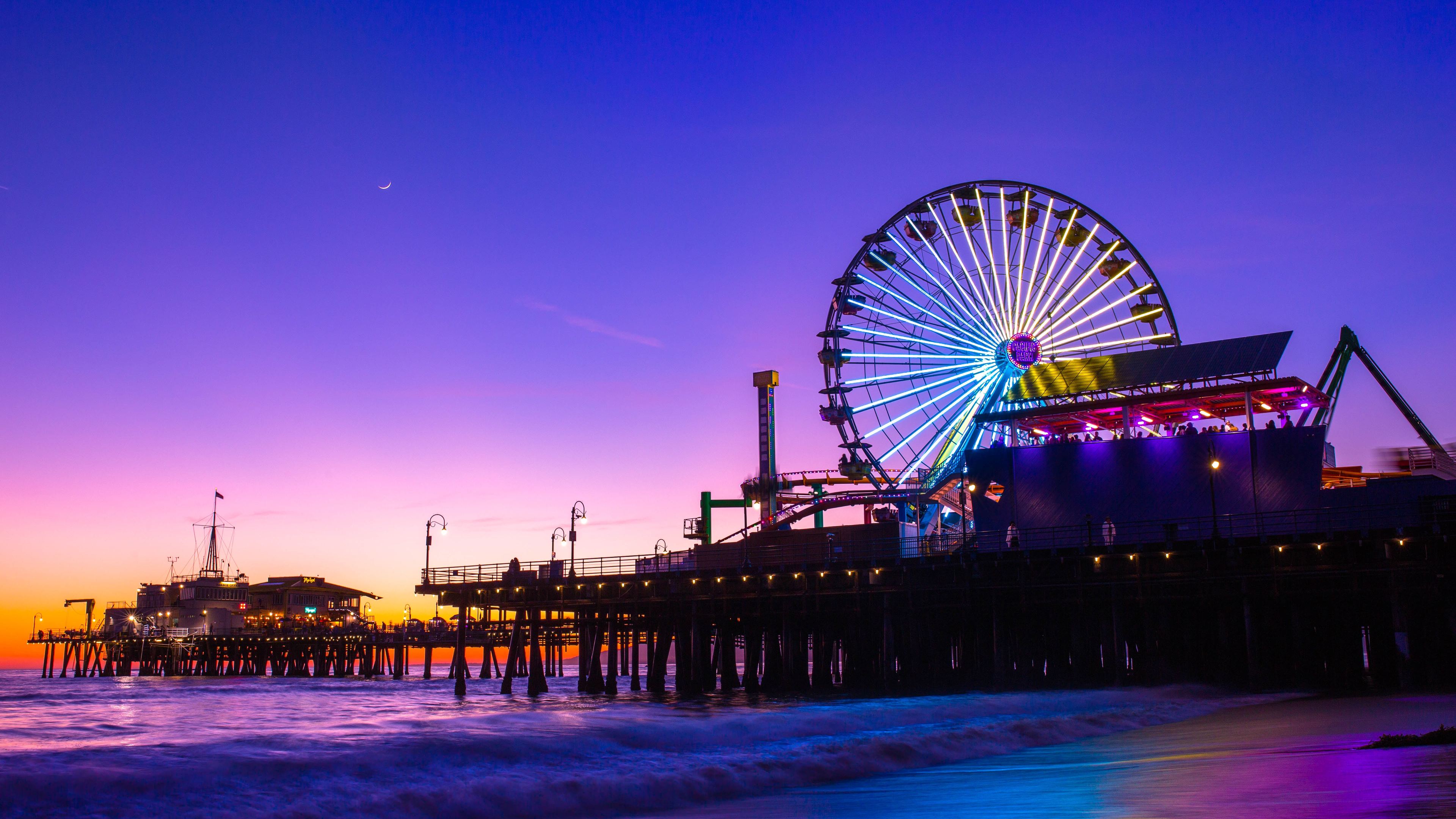 Wallpaper 4k Santa Monica Pier 5k Wallpaper