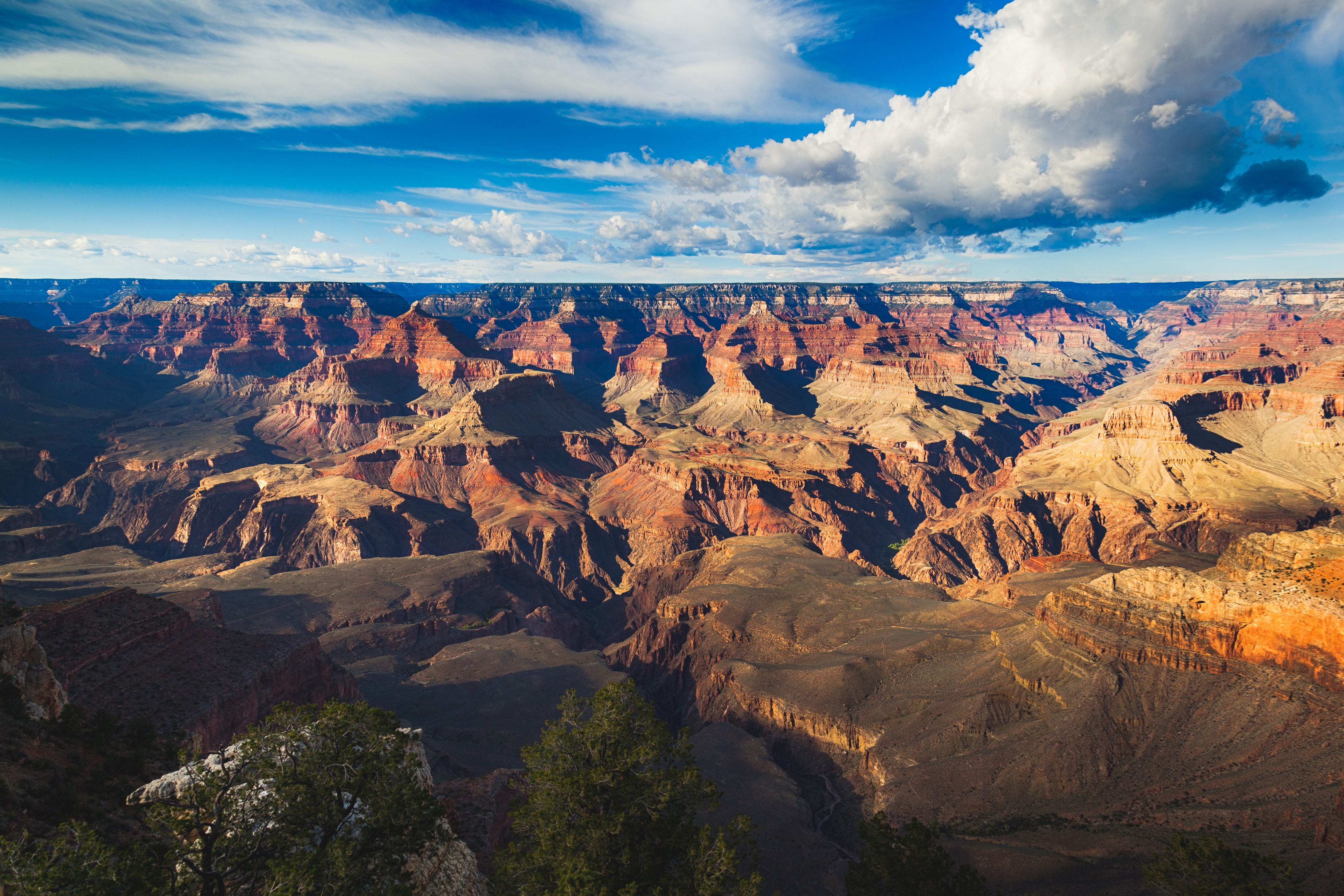 4K, Grand Canyon Park, USA, Parks, Scenery, Mountains, Sky, Clouds Gallery HD Wallpaper