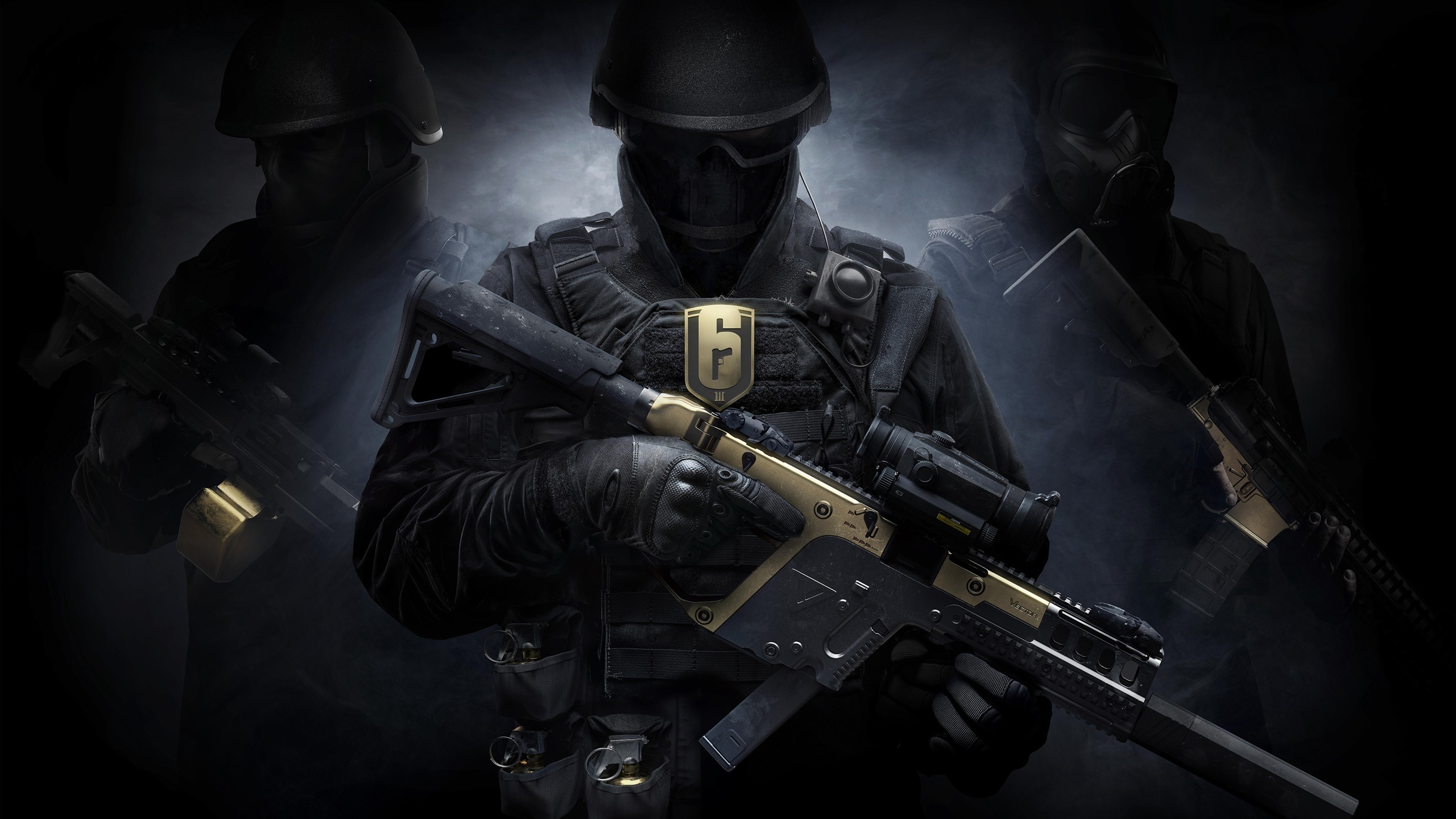 Wallpaper, CGI, tactical, special forces, gun 2560x1440