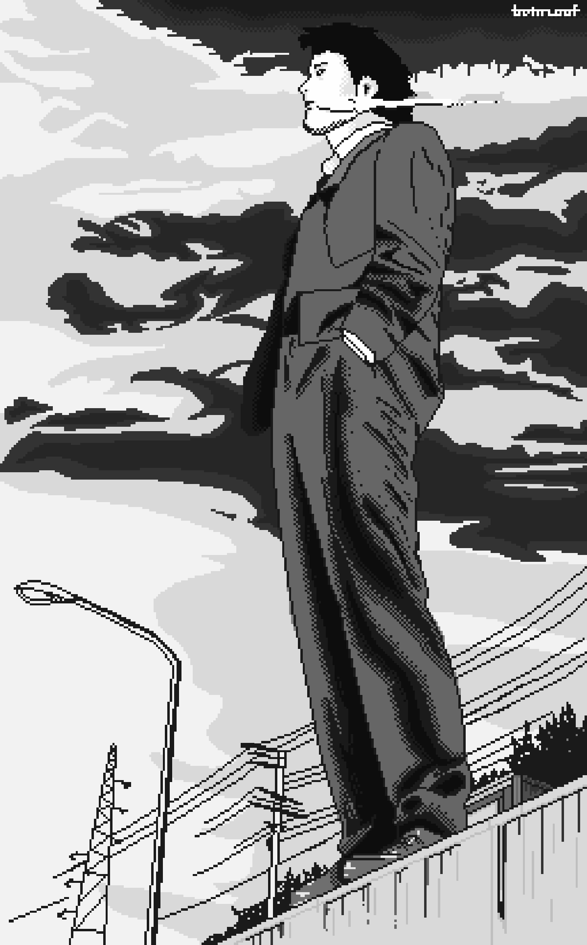 Based off a page from the Manga Homunculus. 256x415