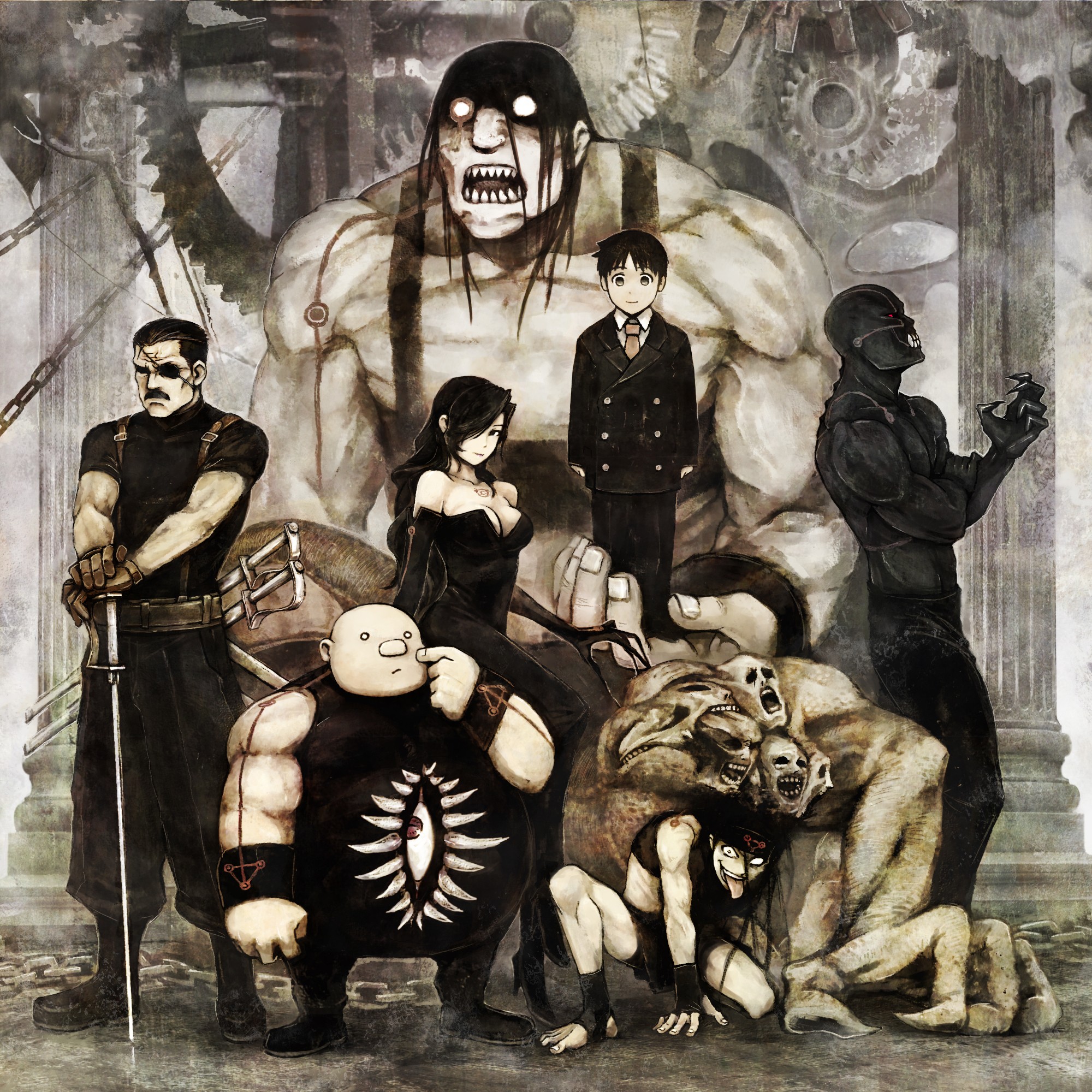pride, anime, manga, Full Metal Alchemist, King Bradley, Envy, Lust, homunculus, Wrath, Fullmetal Alchemist: Brotherhood, Gluttony Gallery HD Wallpaper