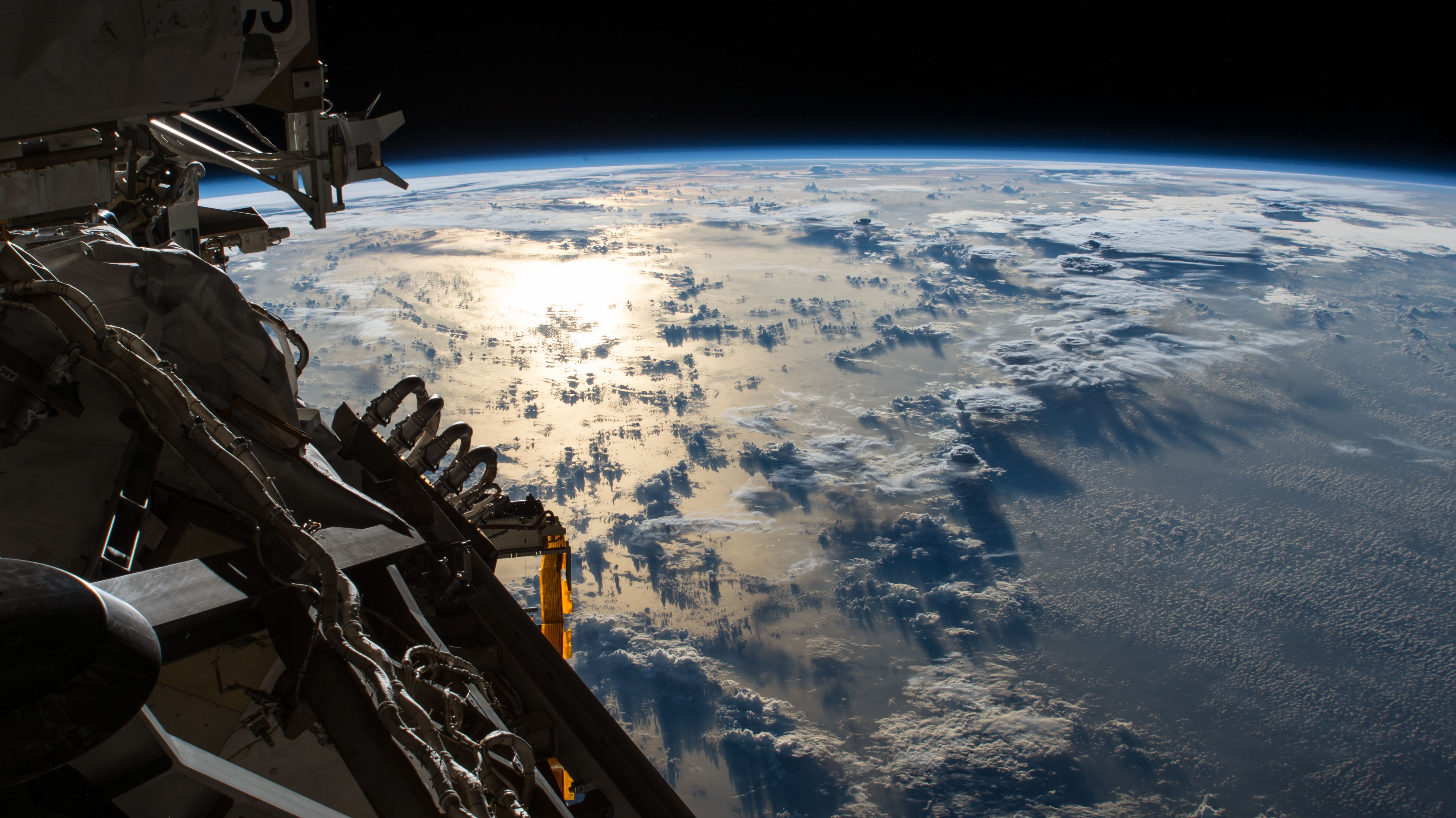 4K, Pacific Ocean, space, Earth, ISS, NASA Gallery HD Wallpaper