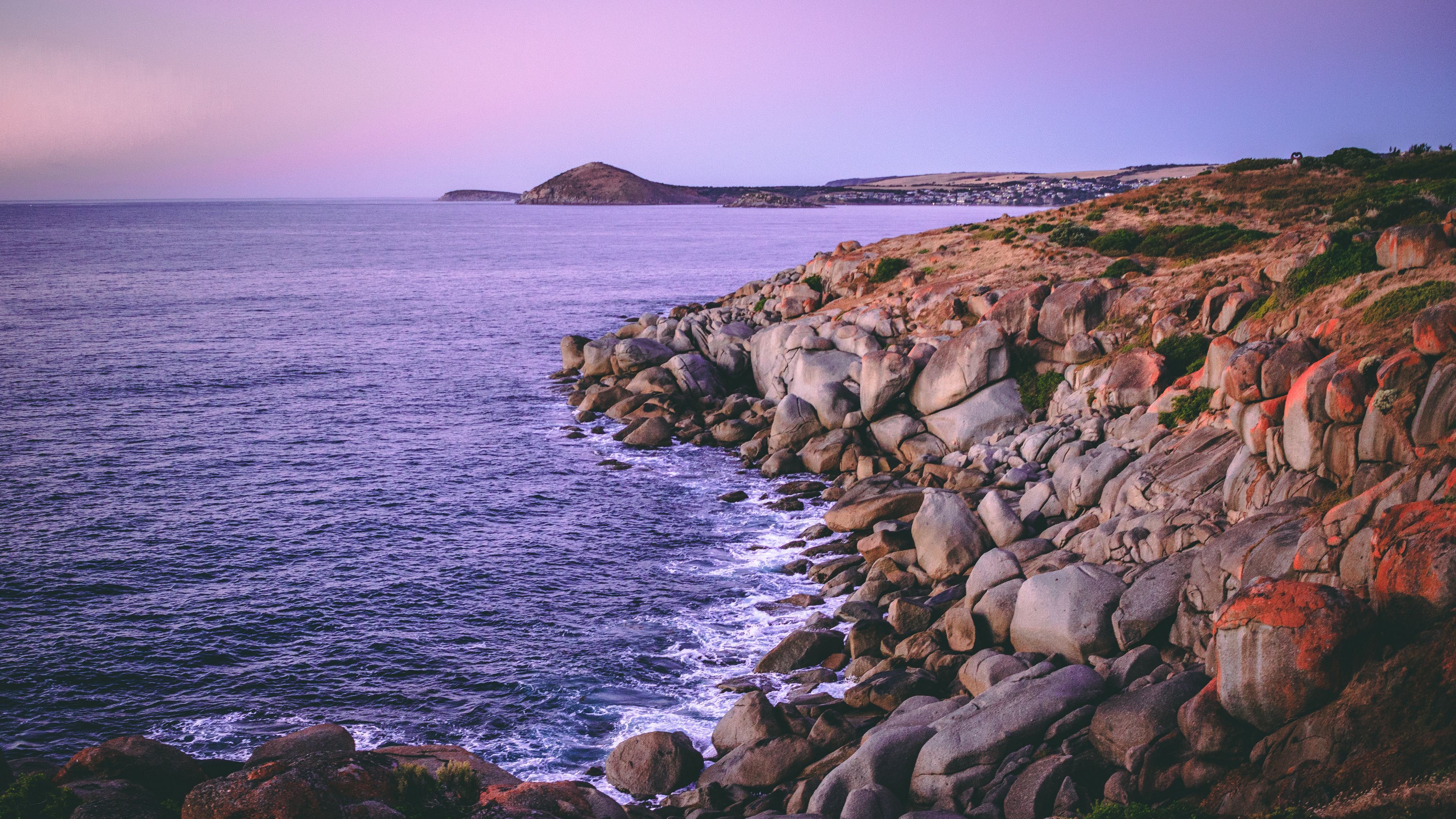 Wallpaper / granite island, australia, rocks, beach, 4k free download
