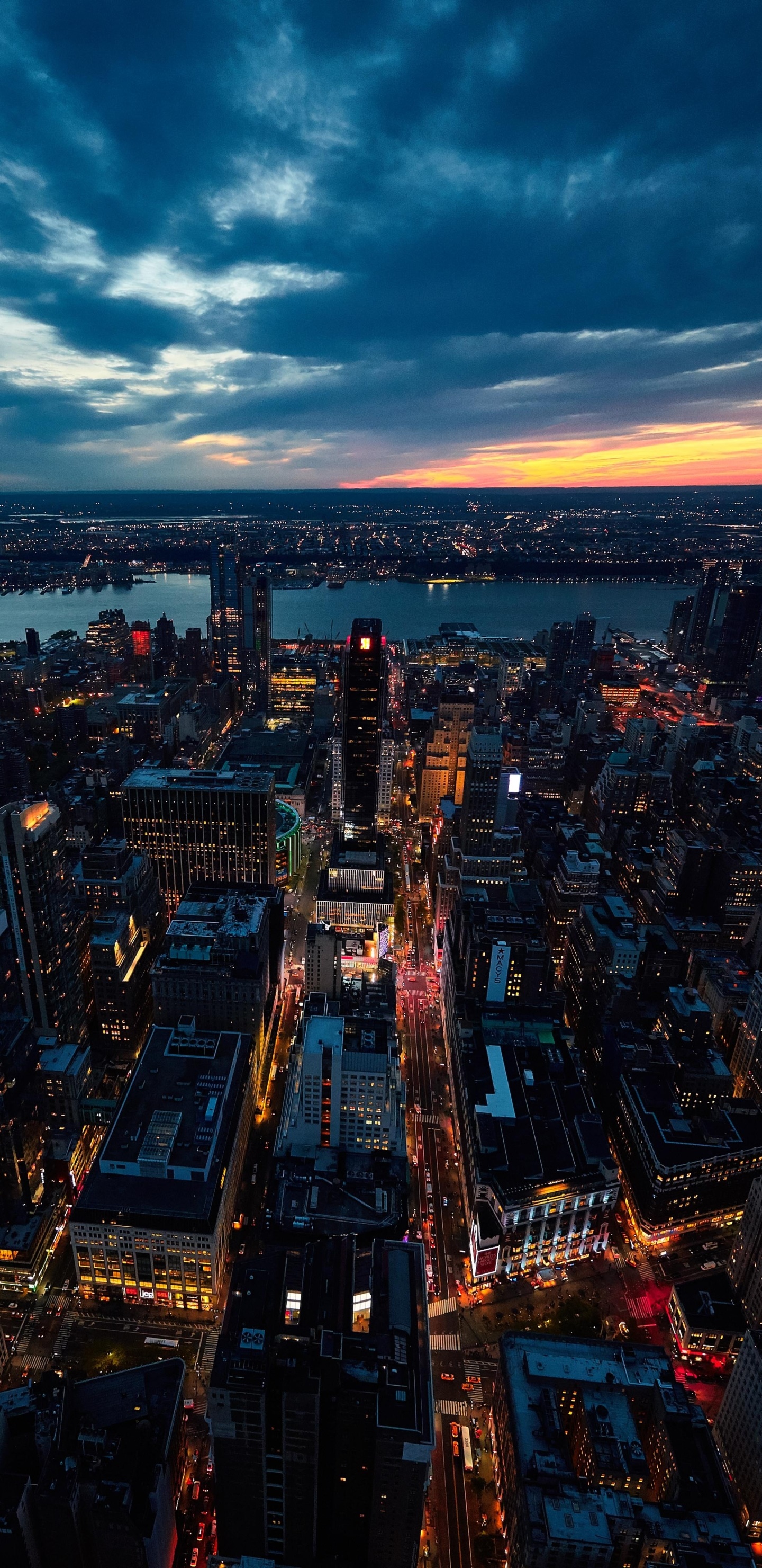 Wallpaper / Man Made New York Phone Wallpaper, Cityscape, Cloud, City, Horizon, Building, 1440x2960 free download