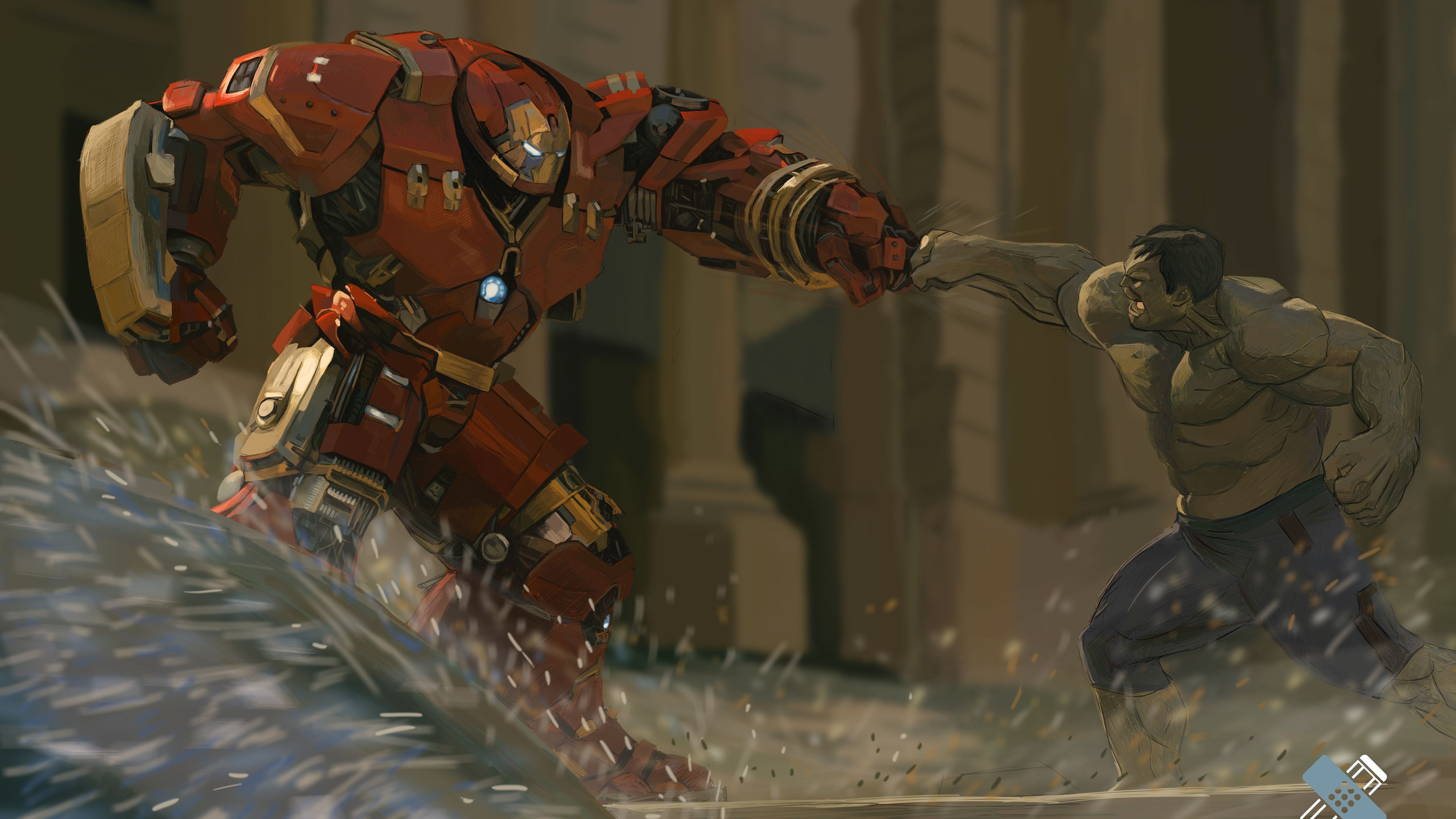 Hulkbuster Vs Hulk 5k Superheroes Wallpaper, Hulkbuster Wallpaper, Hulk Wallpaper, Hd Wallpaper, Devi. Marvel Avengers Toys, Hulk Vs Hulkbuster, Hulk Avengers