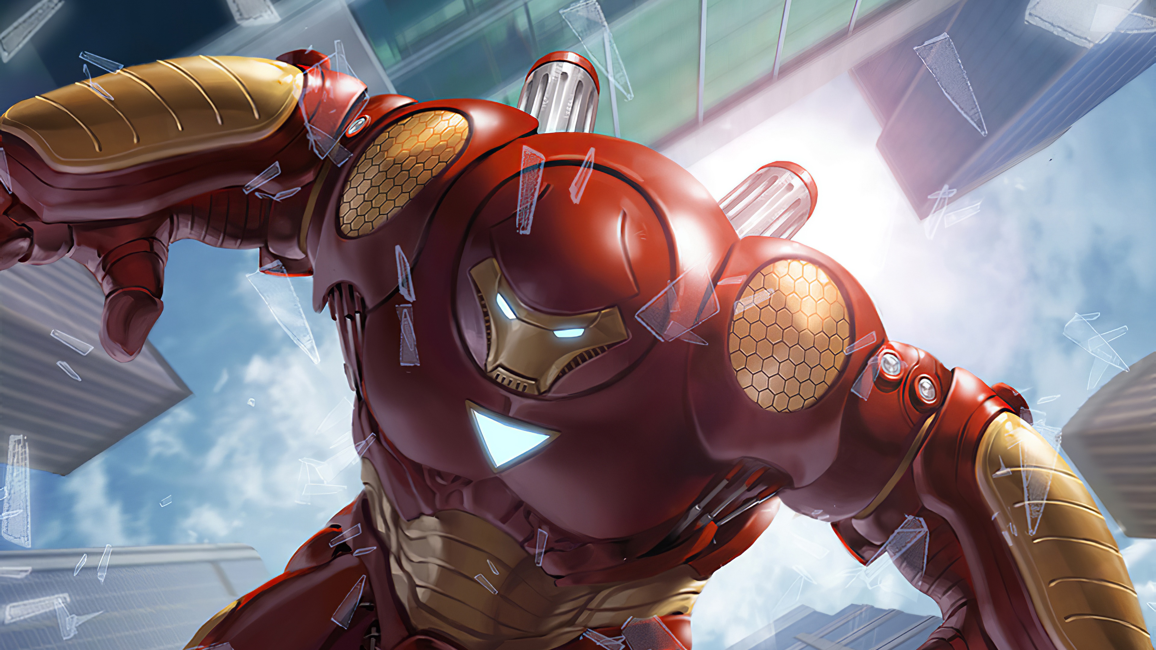 Wallpaper 4k War Of Heroes Hulk Buster Wallpaper