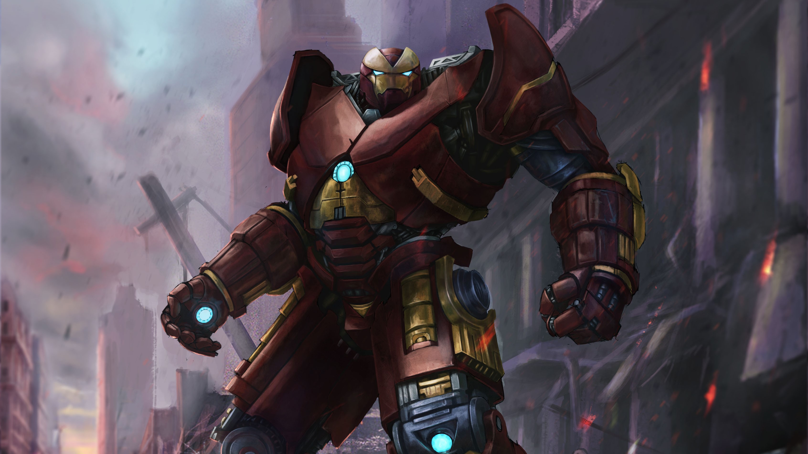 Wallpaper / hulkbuster, artwork, 4k, hd, superheroes, digital art, artist, behance free download