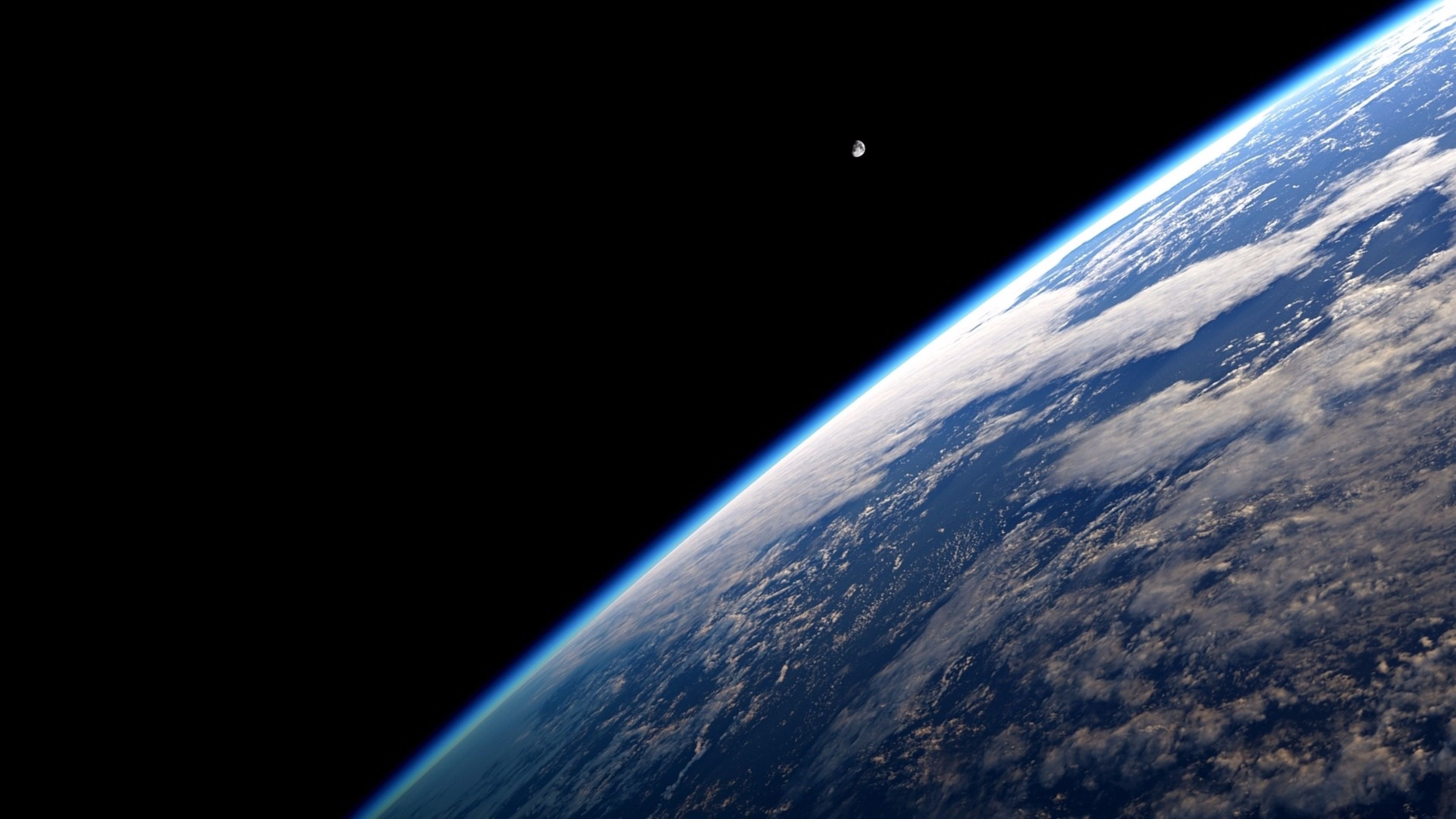 Edge of Earth From Space 4K wallpaper