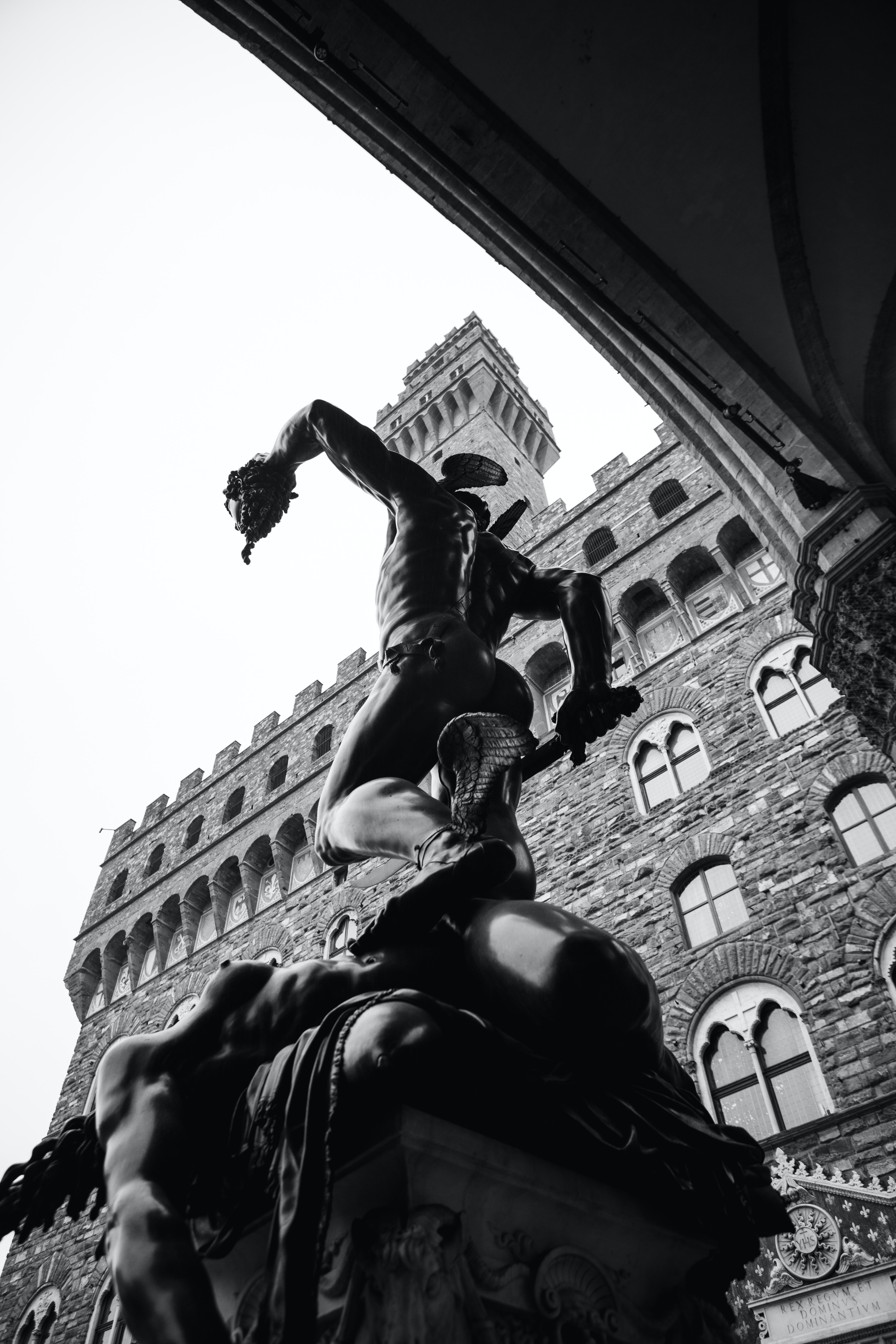 Low Angle Shot of Perseus with the Head of Medusa · Free