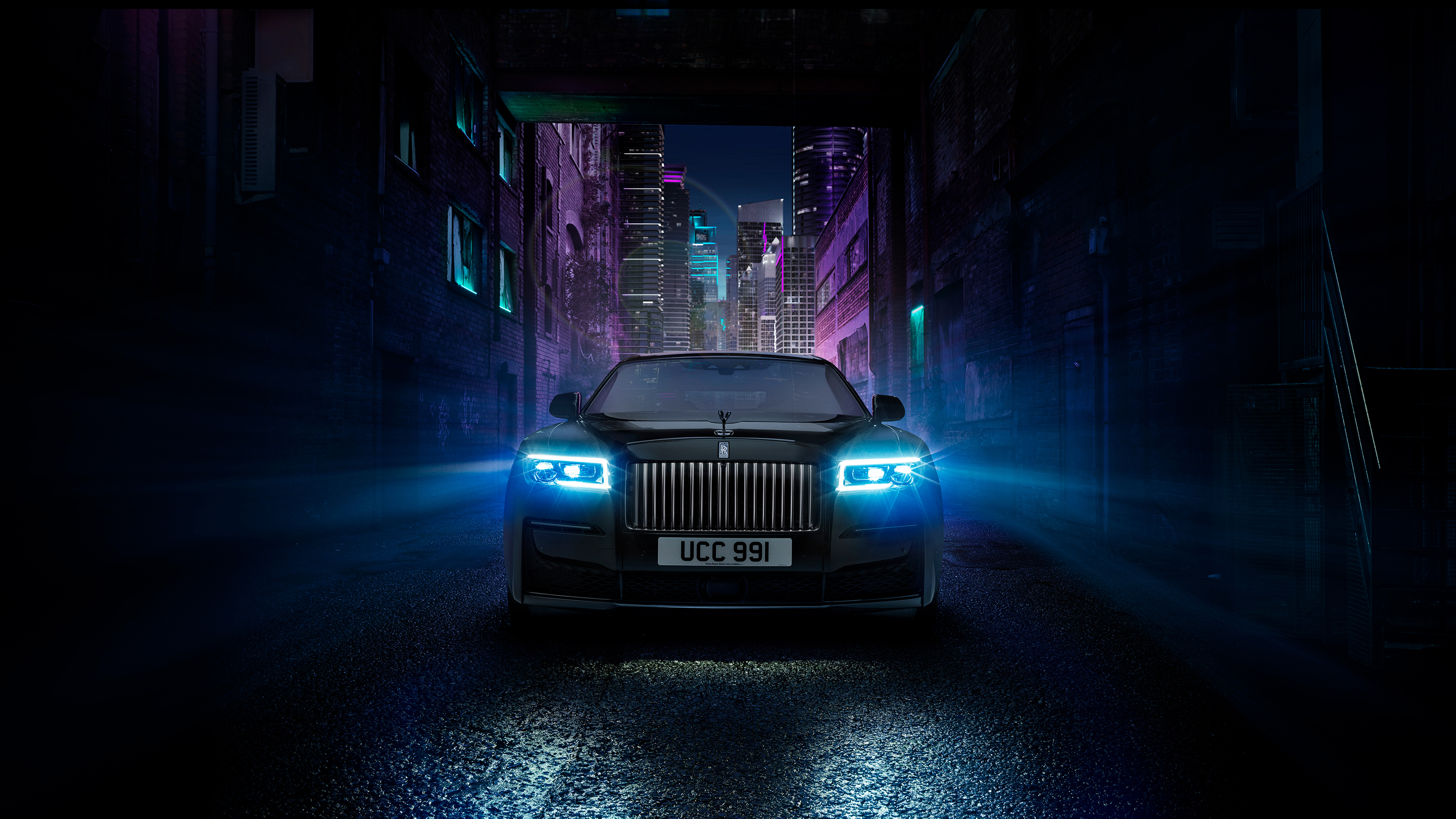 Rolls Royce Black Badge Ghost 2021 4K Wallpaper Car Wallpaper