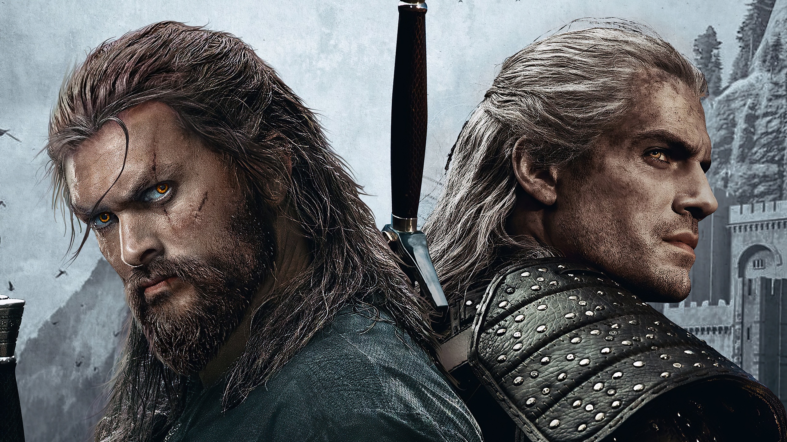 Wallpaper 4k Jason And Henry Cavill In Witcher 4k Wallpaper