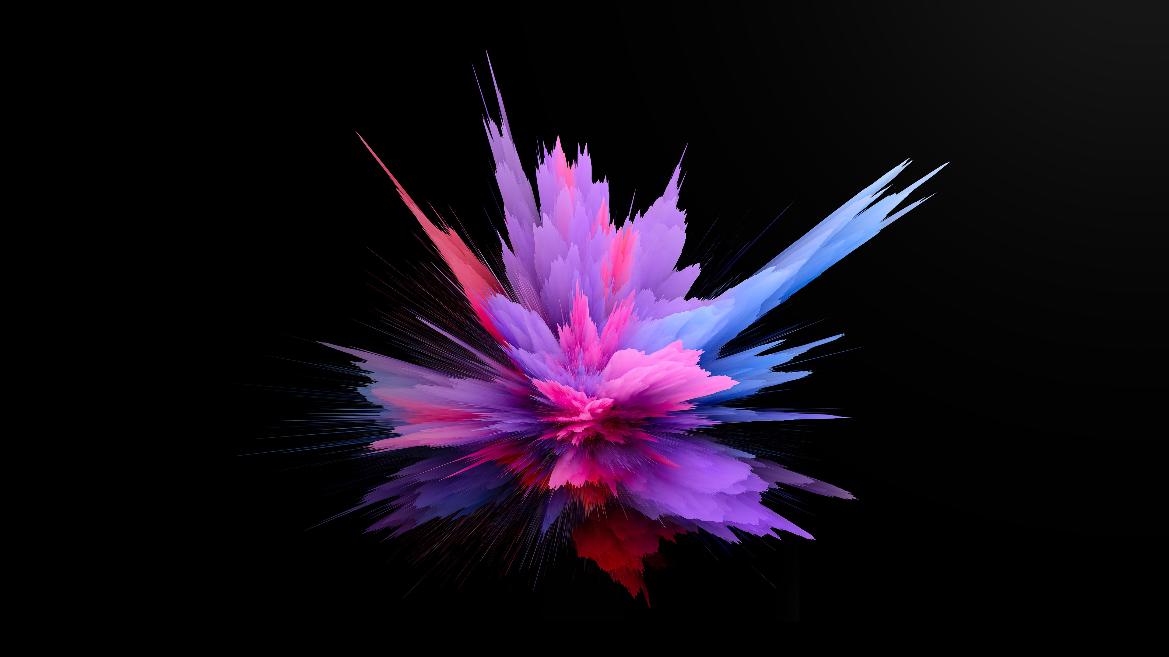 Color burst Wallpaper 4K, Colorful, Explosion, CGI, Cosmic