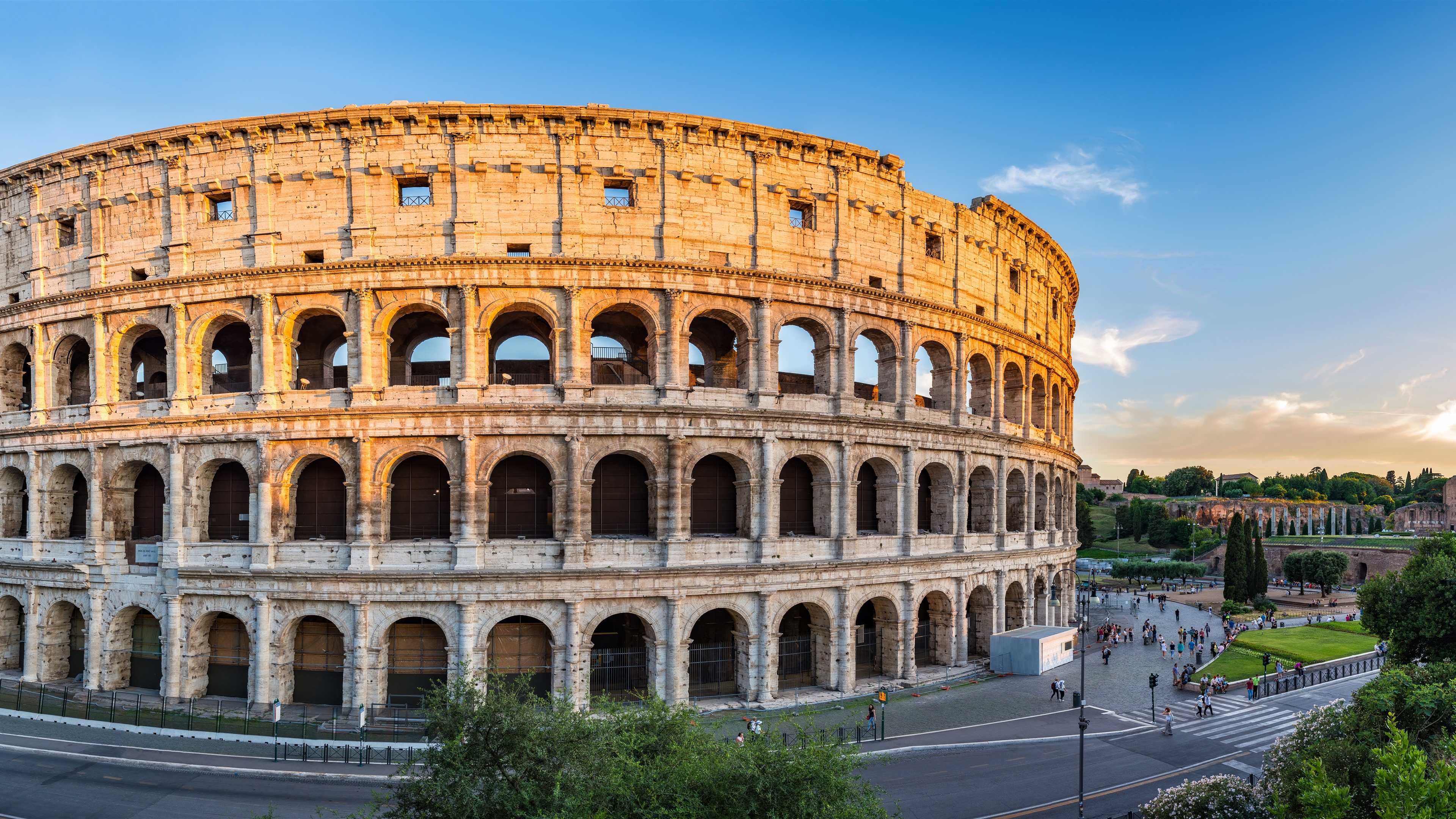 Wallpaper Europe, Italy, Rome, Colosseum, ruins, city 7680x4320 UHD 8K Picture, Image