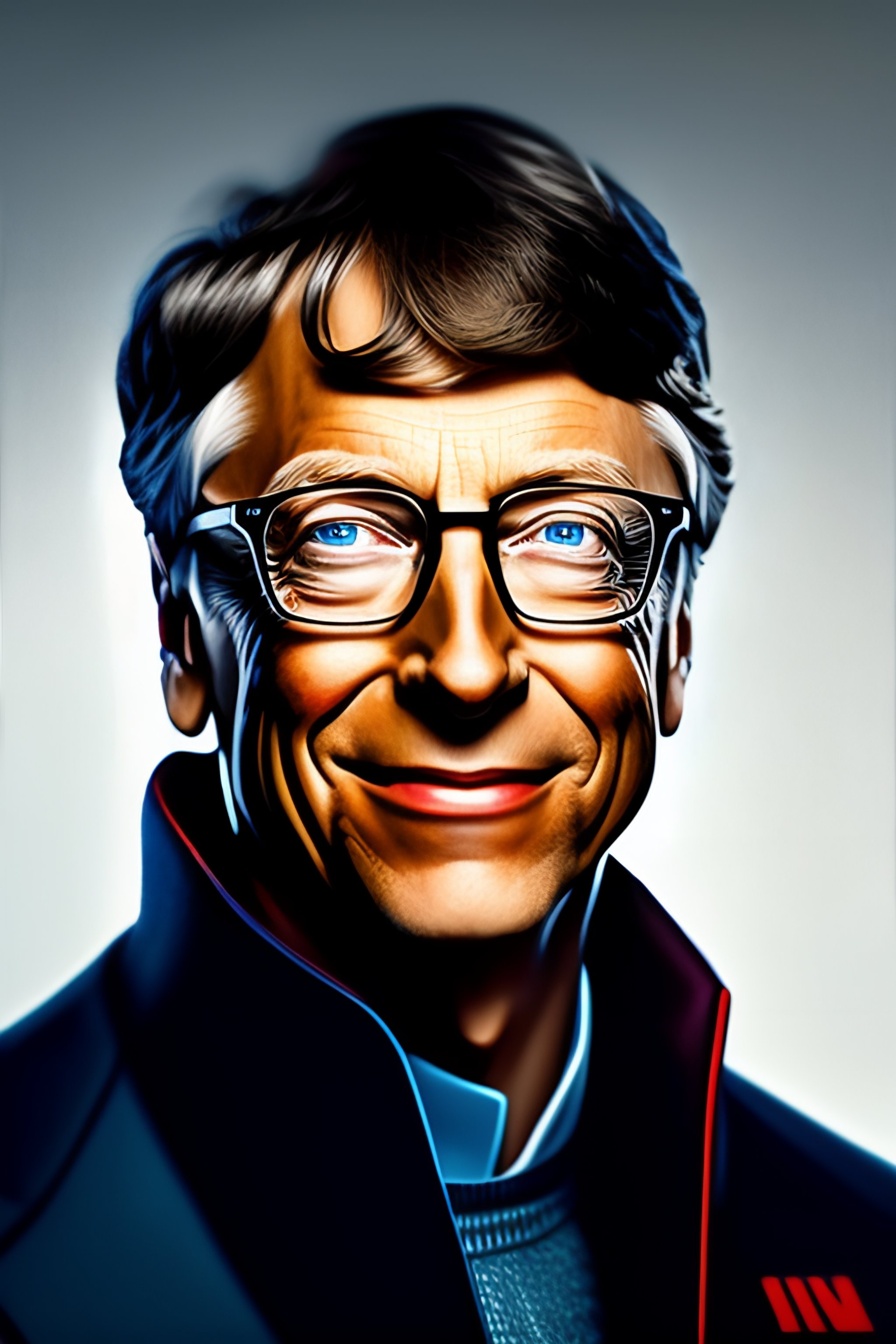 Bill Gates artstation trending portrait, 4k HD wallpaper, styelgan