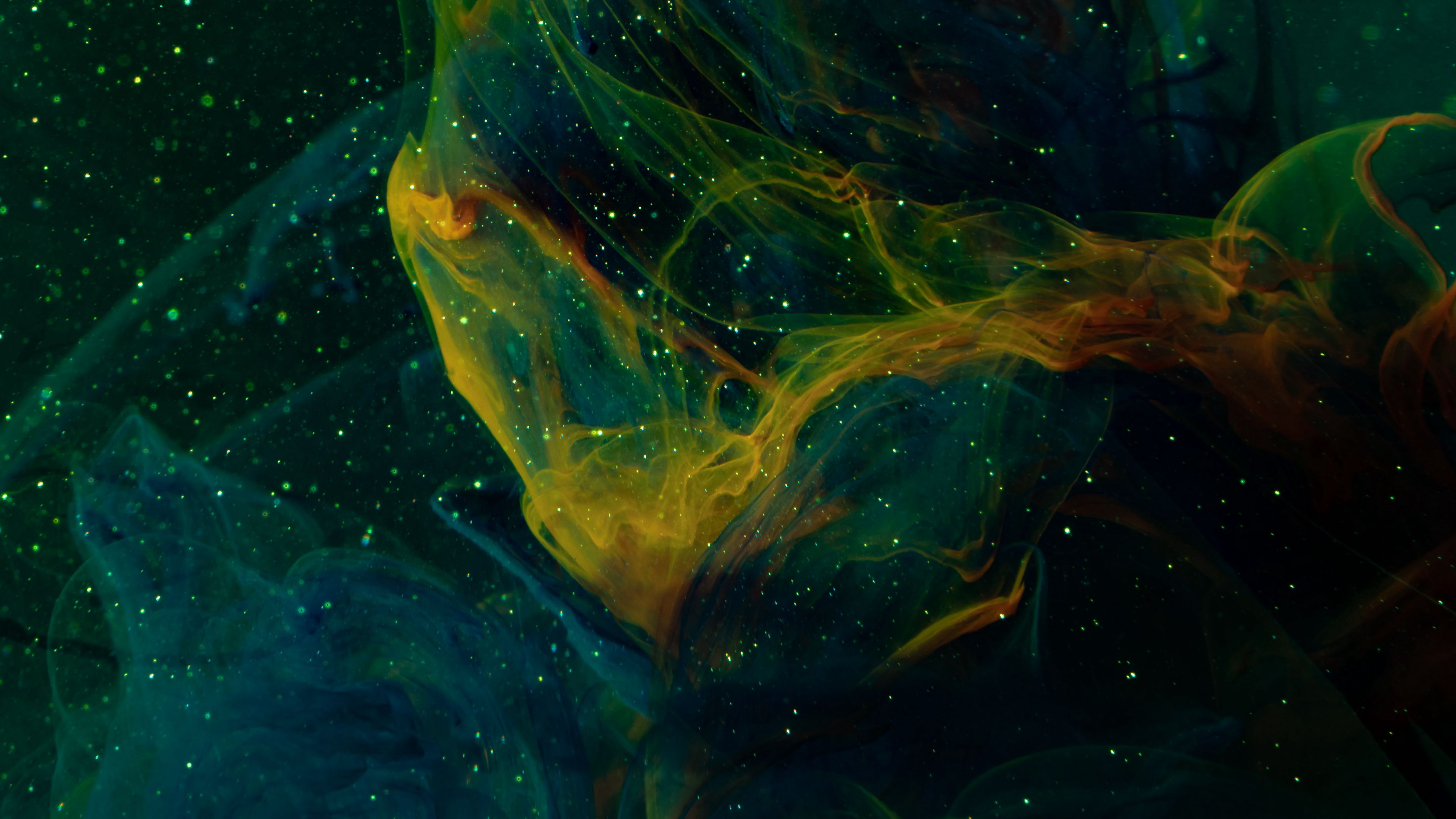 Download wallpaper 3840x2160 ink, paint, particles, liquid, water 4k uhd 16:9 HD background