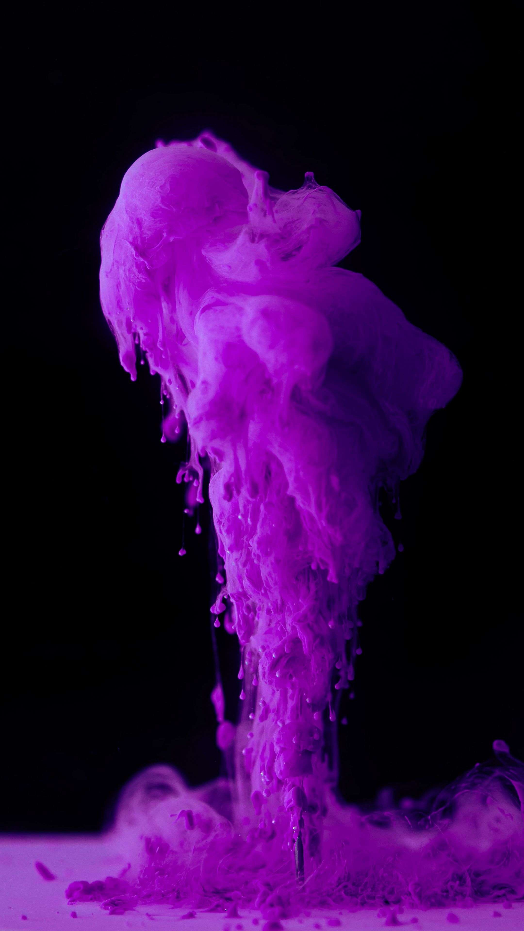 Ink Paint Purple 4K Phone Wallpaper