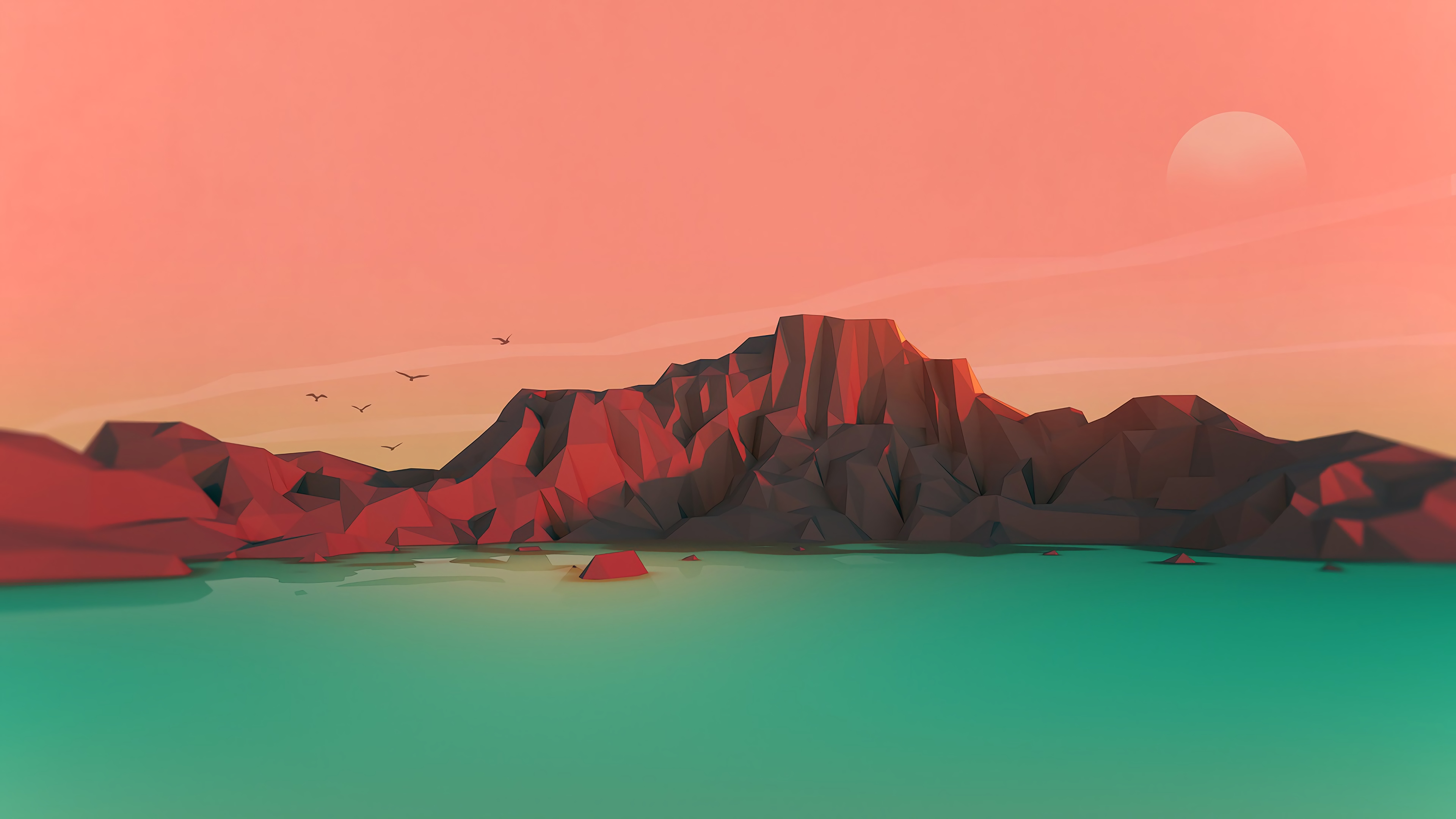 Landscape Low Poly Minimalist