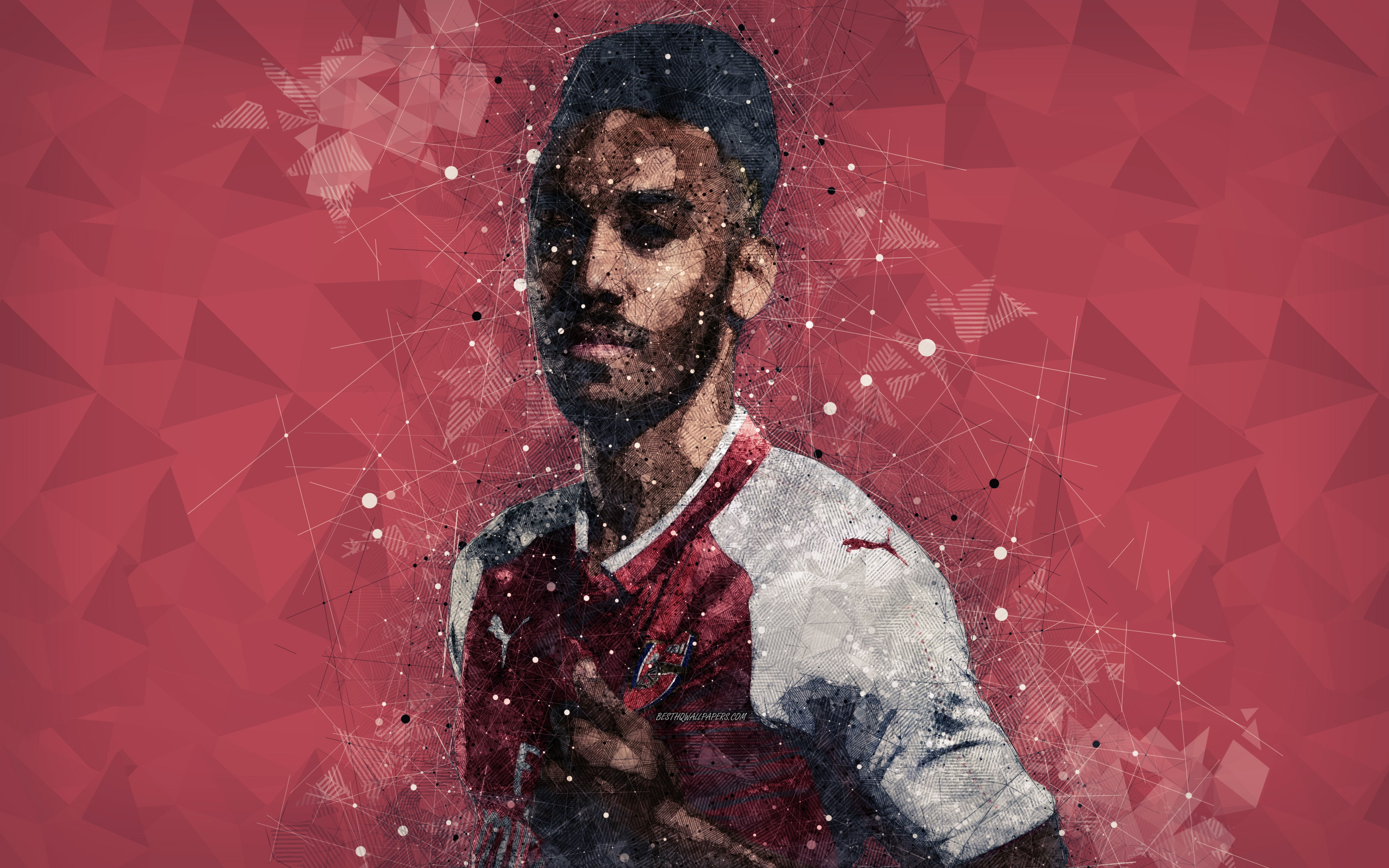 Wallpaper / Pierre Emerick Aubameyang, Arsenal F.C., 4K, Soccer Free Download